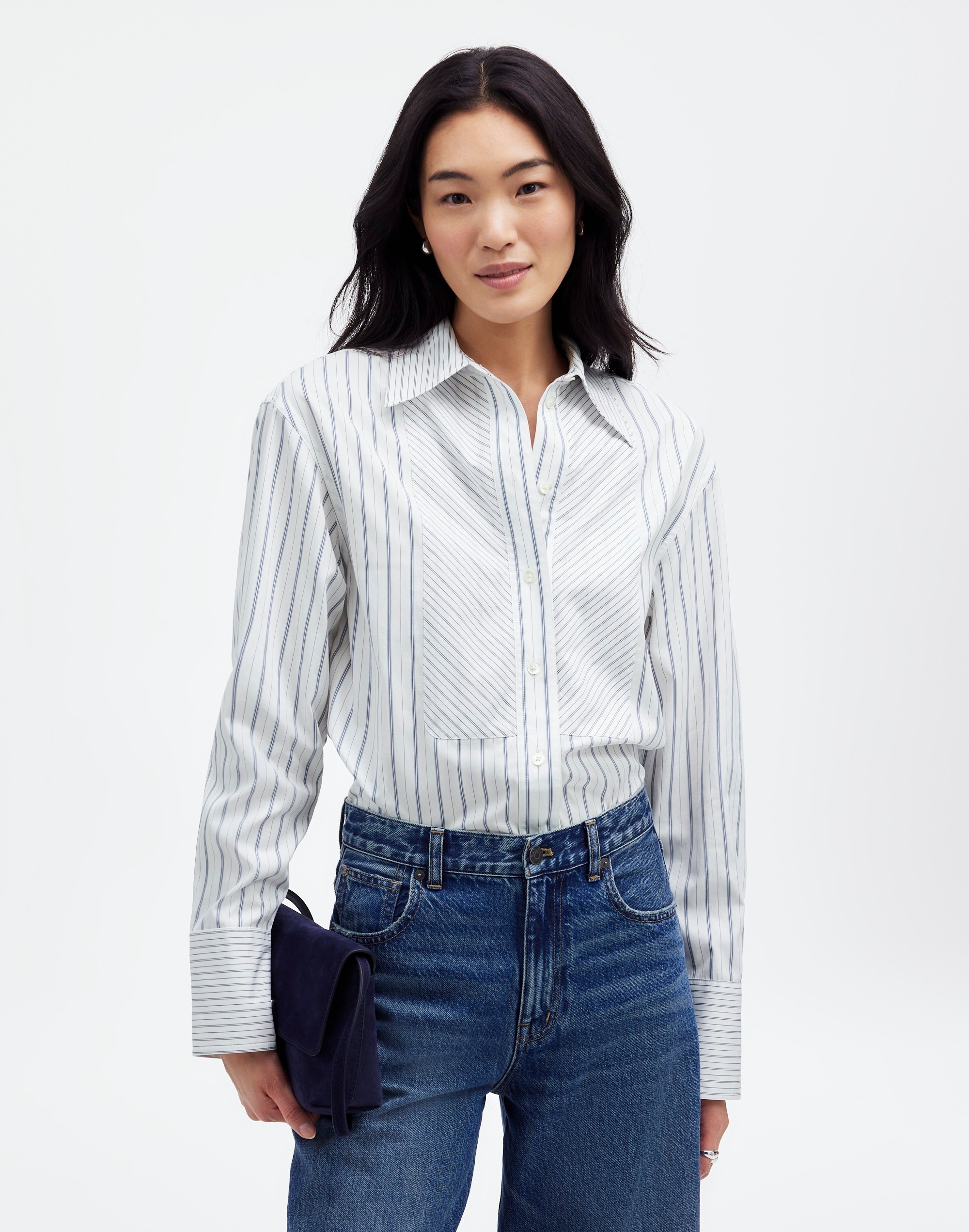 Tuxedo Button-Up Shirt Poplin | Madewell