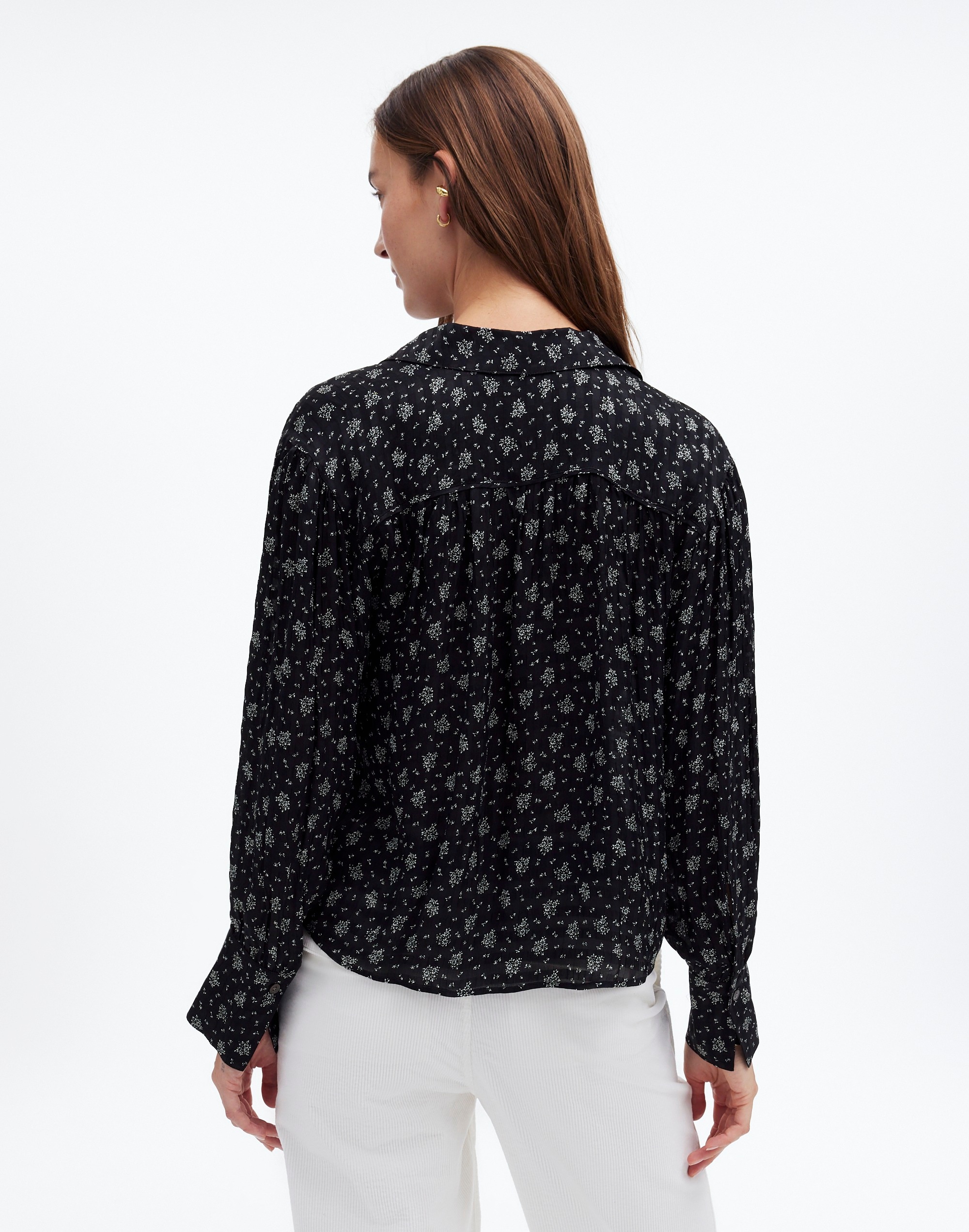 Long-Sleeve Button-Front Top | Madewell