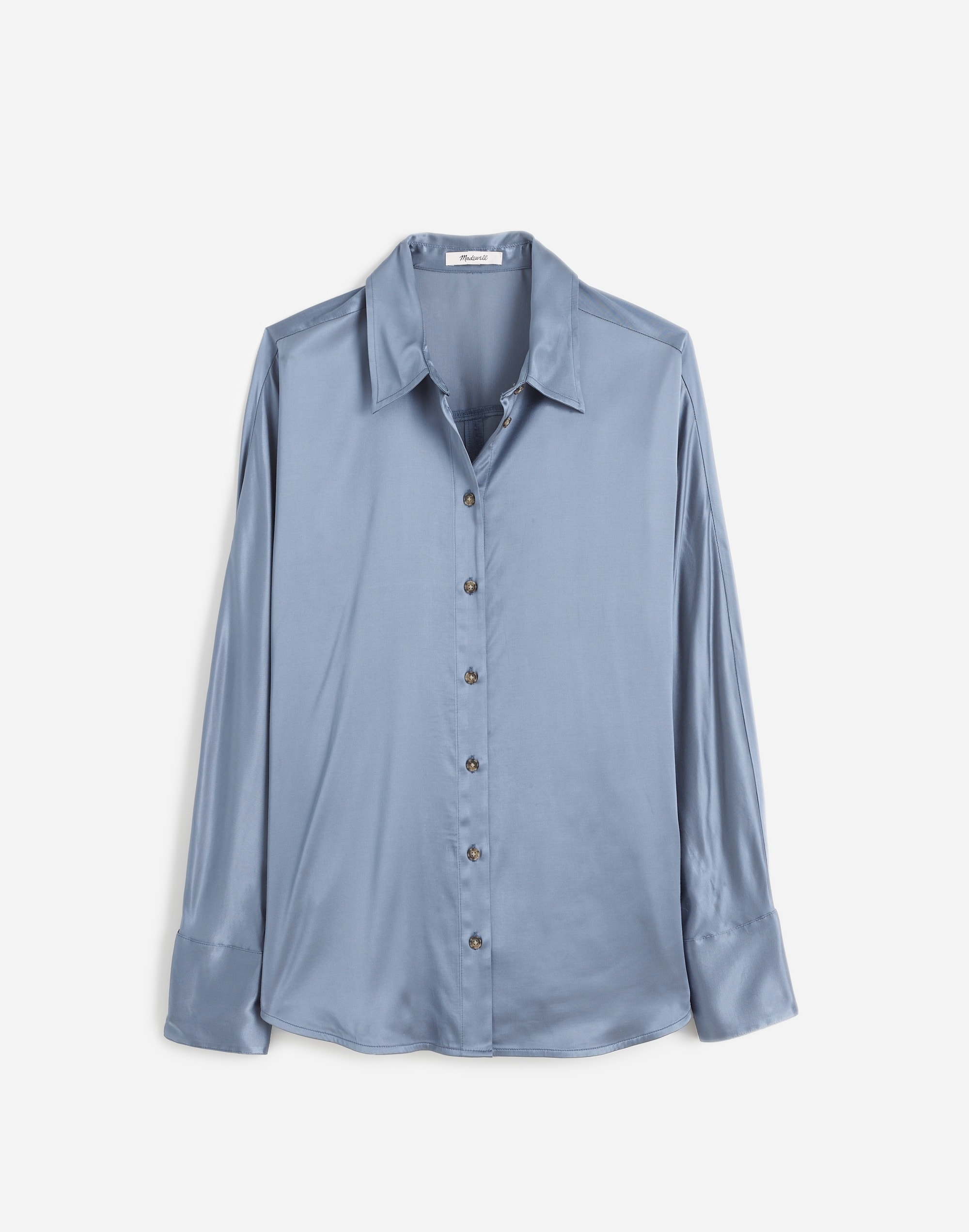 Relaxed Dolman Button-Up Shirt Satin | Madewell