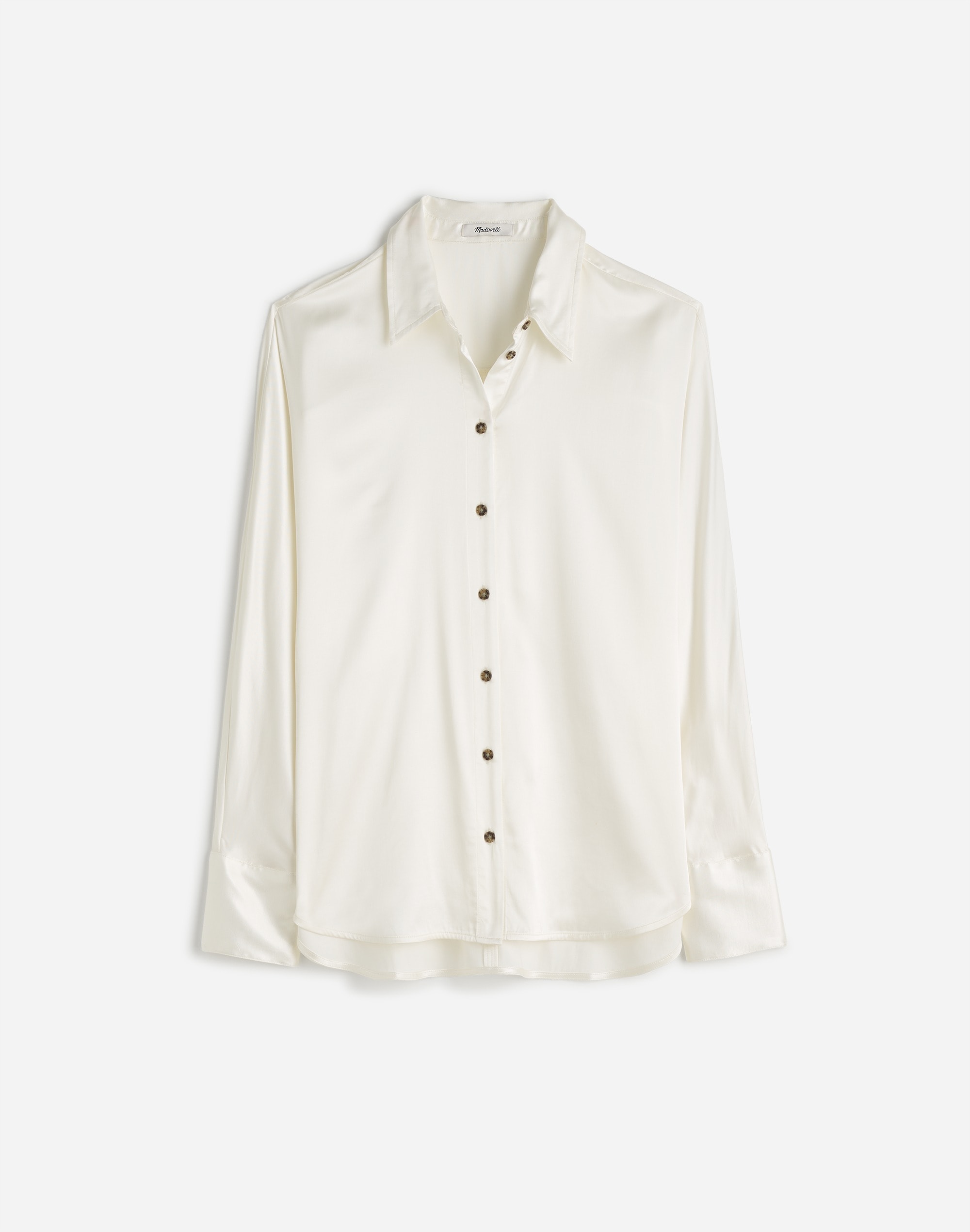 Relaxed Dolman Button-Up Shirt Satin | Madewell