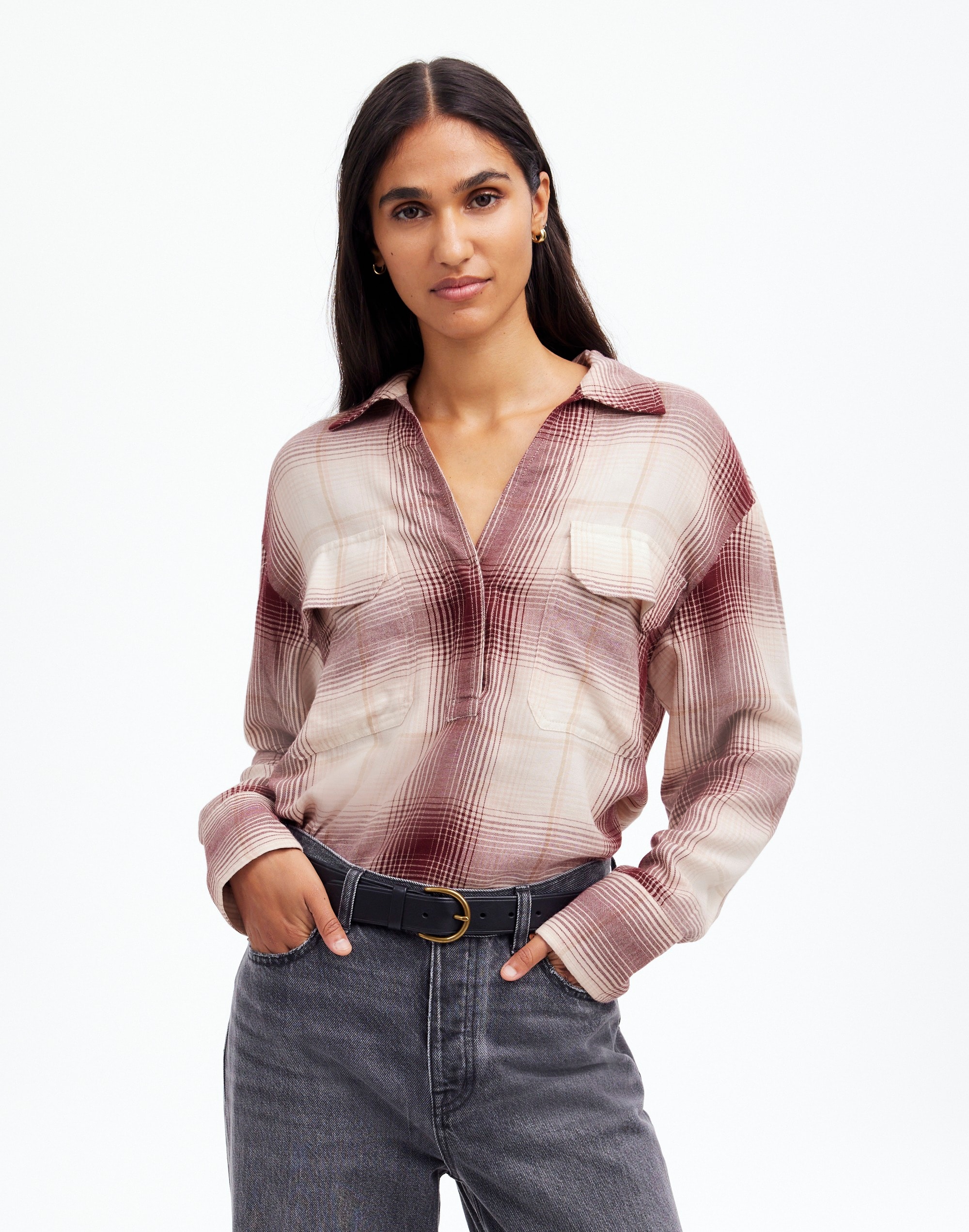 Popover Shirt Plaid | Madewell