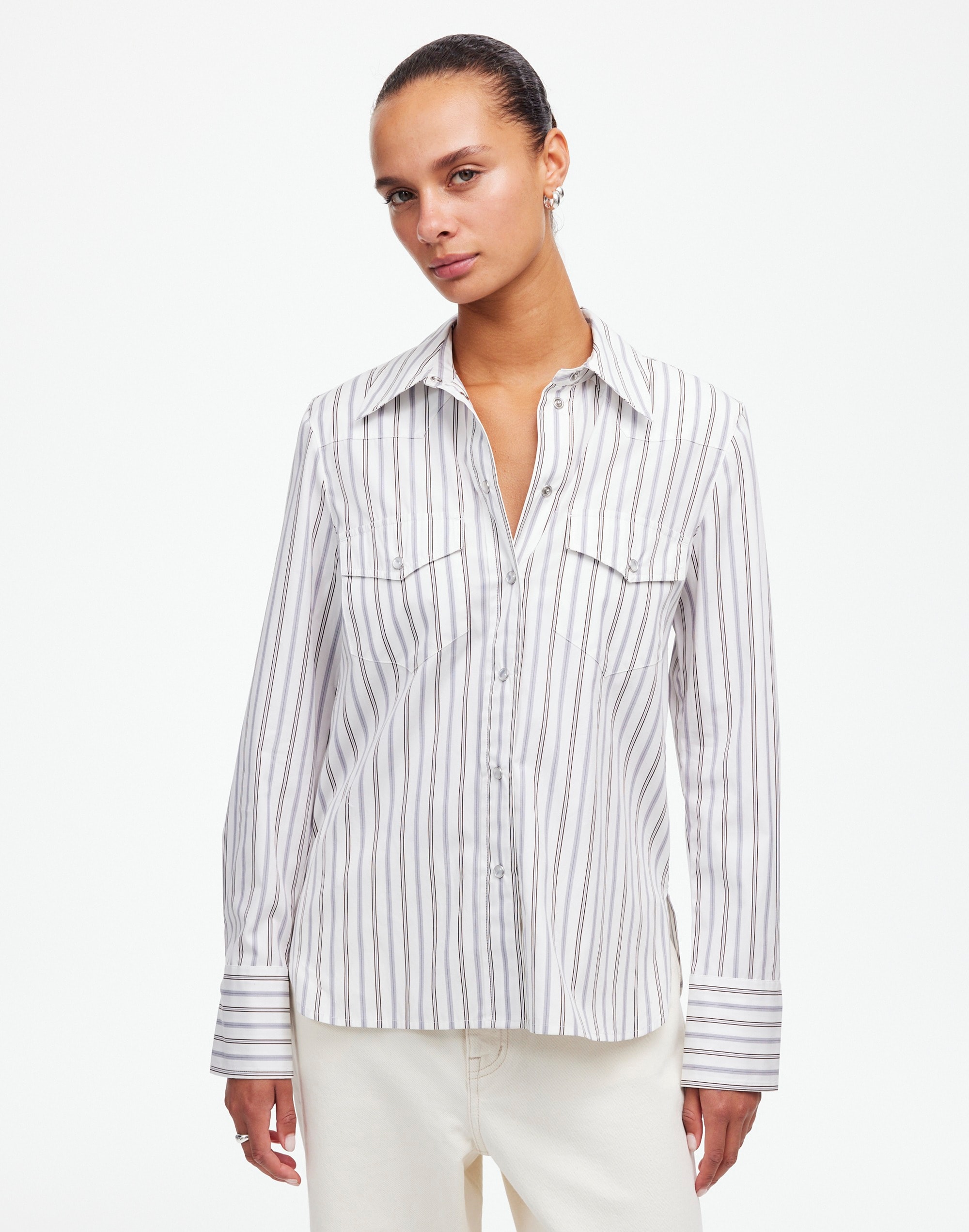 Western Button-Up Shirt Poplin | Madewell