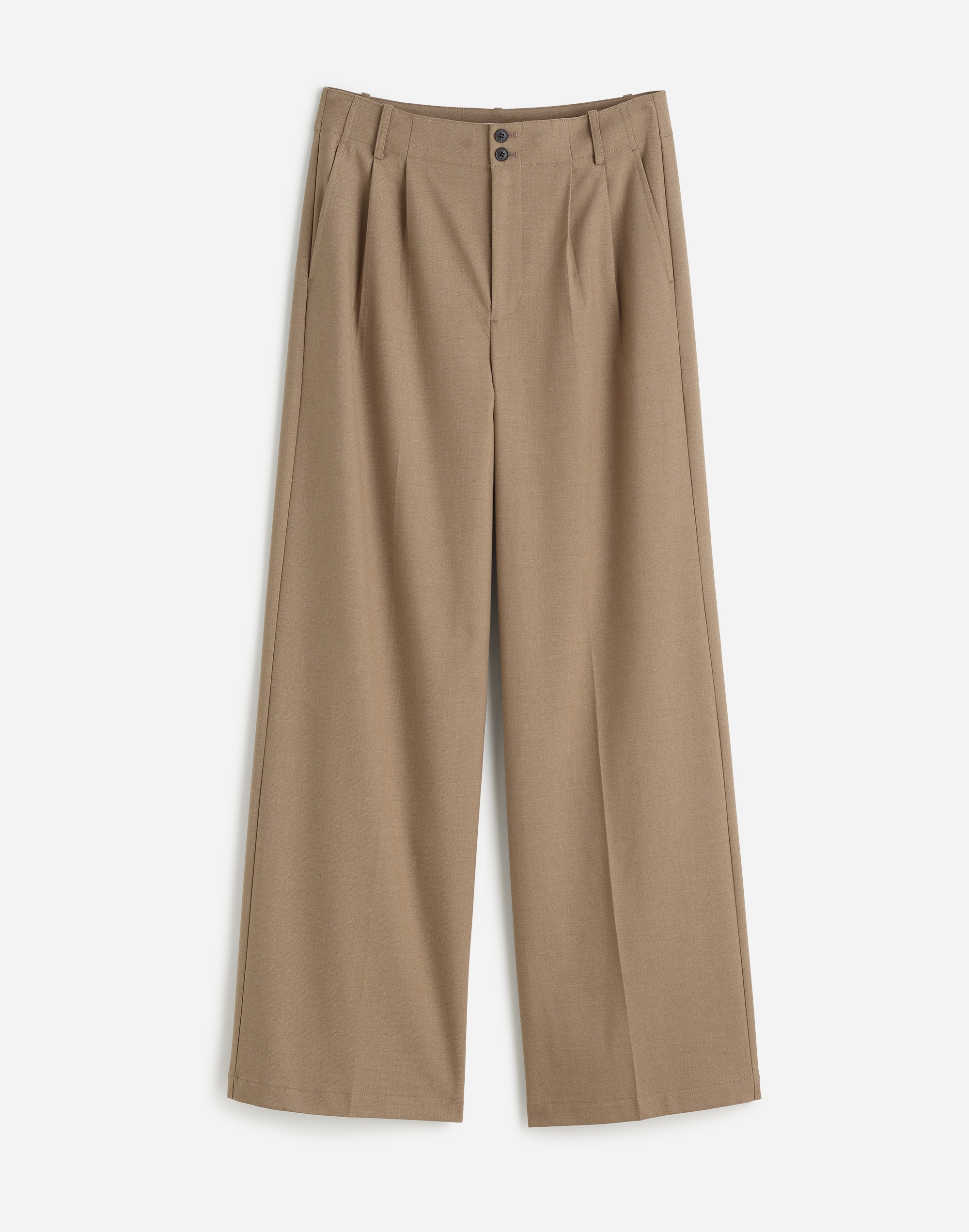 The Plus Harlow Wide-Leg Trouser in Brushed Twill | Madewell