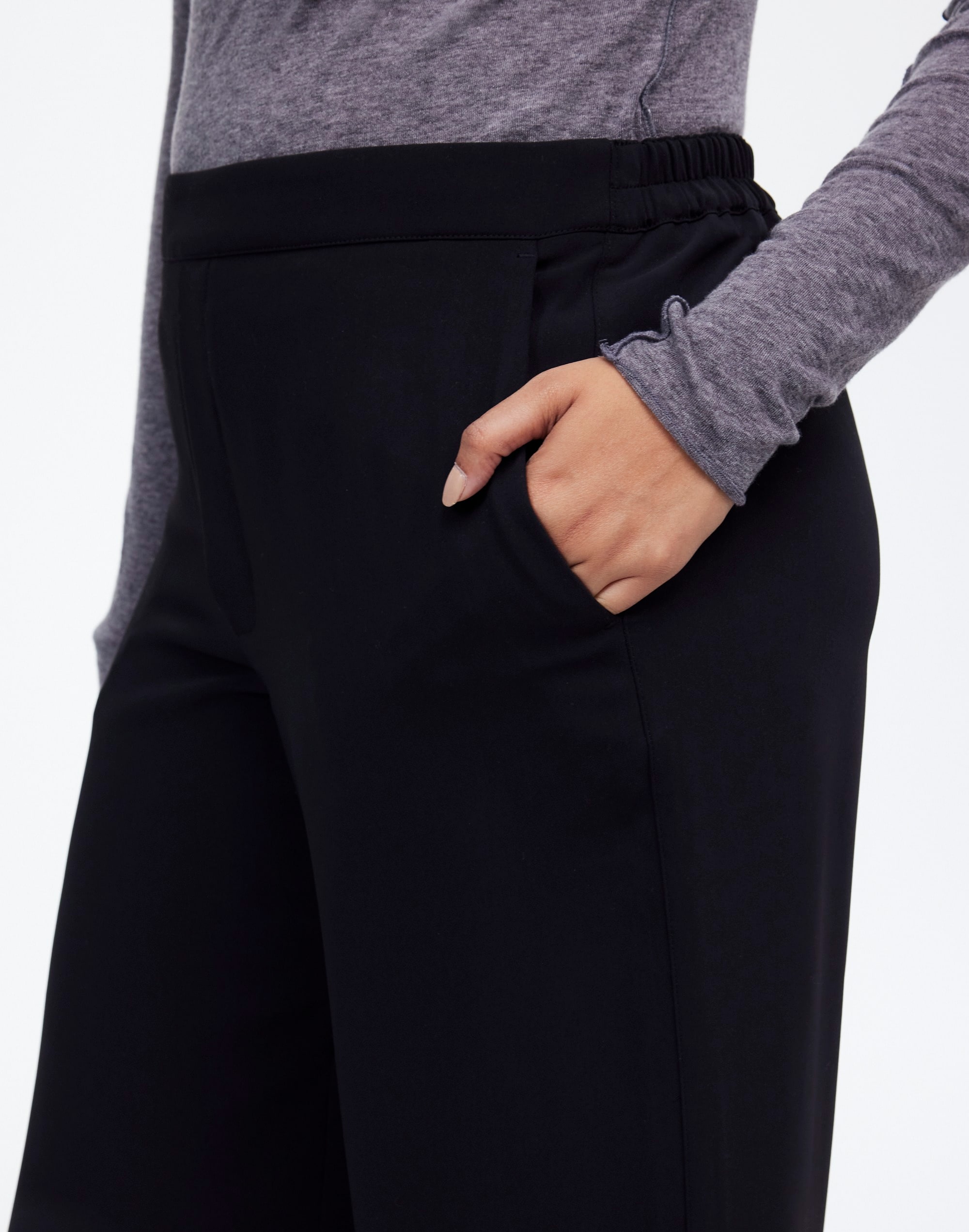 Pull-On Straight Pants Crepe | Madewell