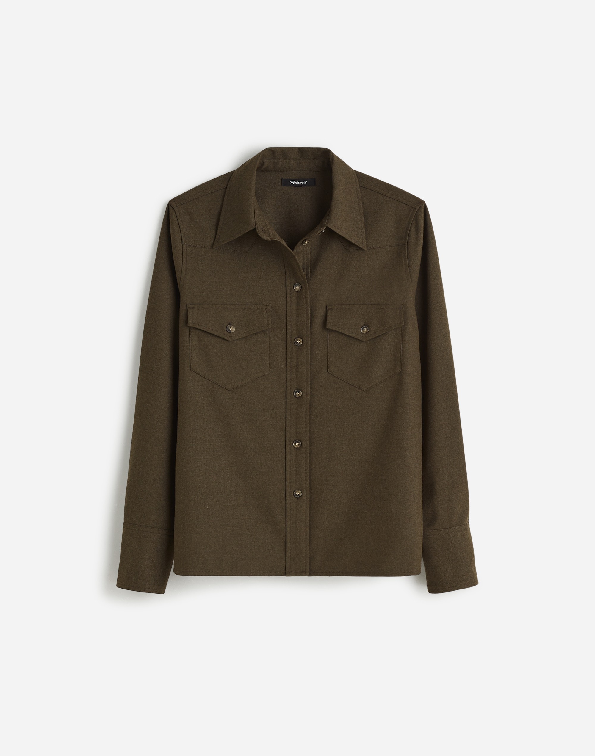 Western Button-Up Shirt Brushed Twill | Madewell