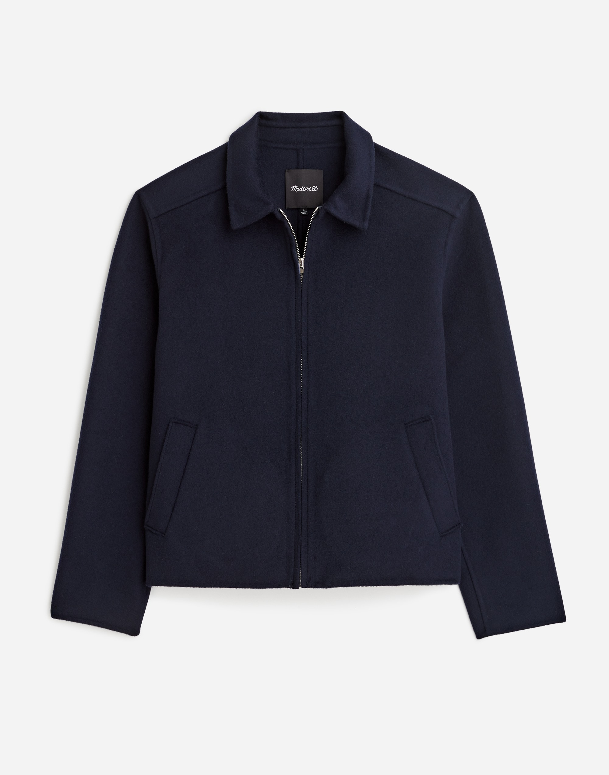 Double-Faced Wool Zip-Front Jacket | Madewell