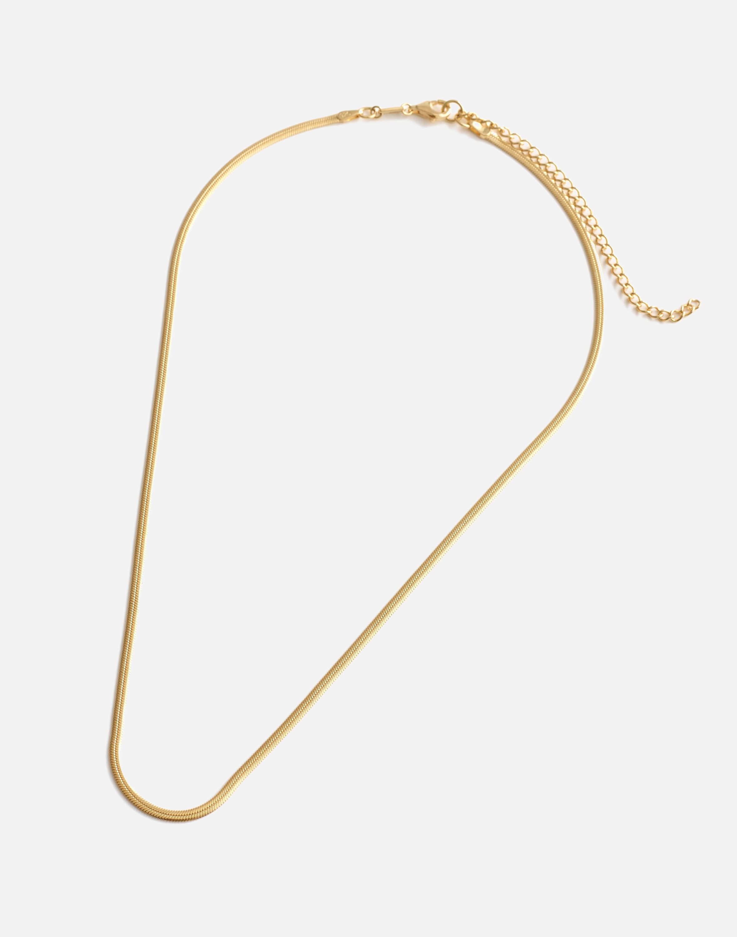 Demi-Fine Skinny Herringbone Chain | Madewell