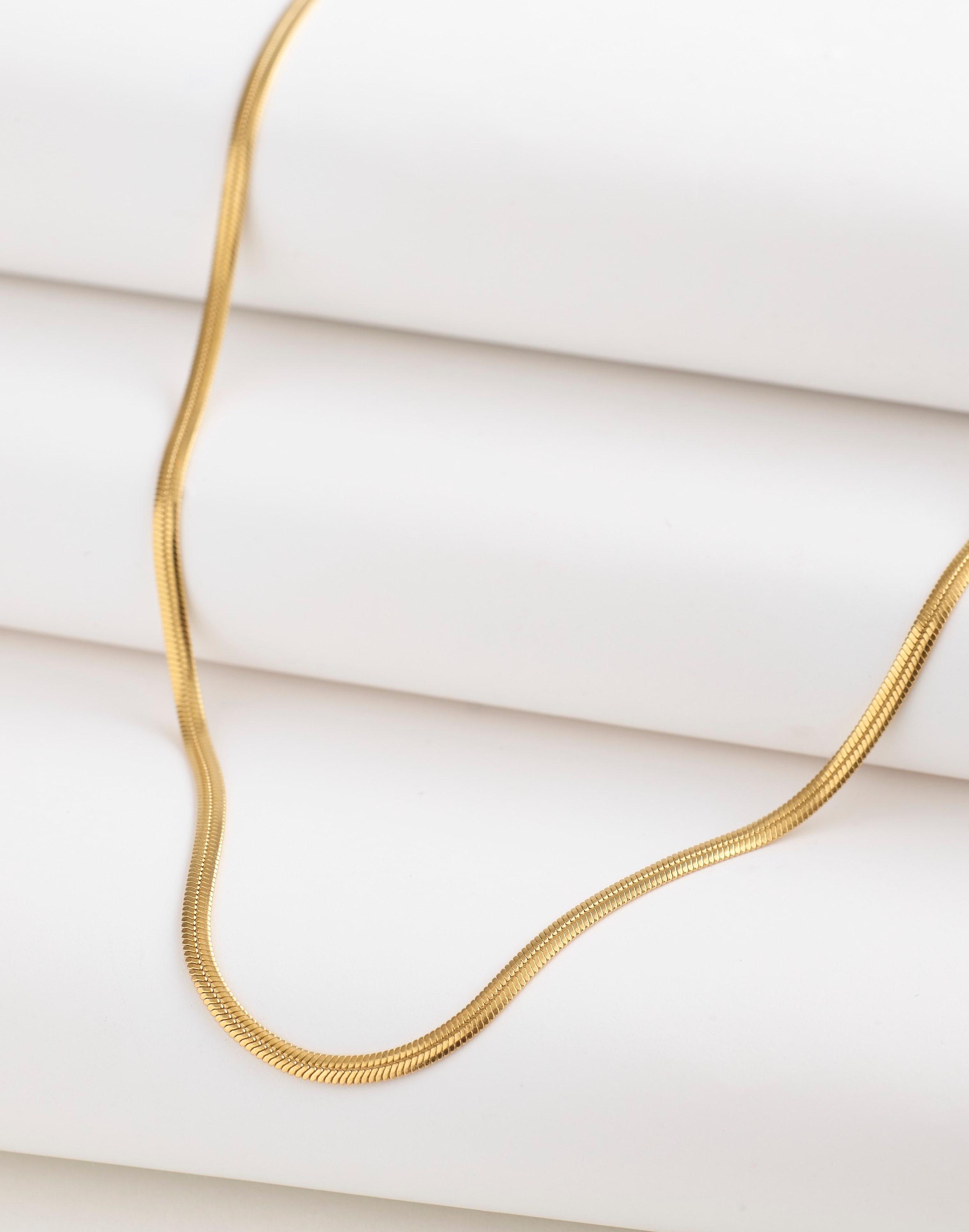 Demi-Fine Skinny Herringbone Chain | Madewell