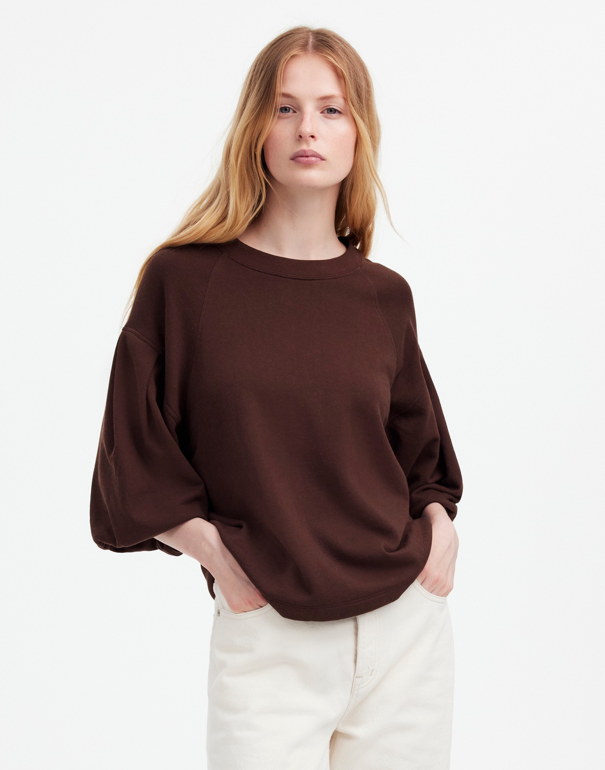 Puff-Sleeve Sweatshirt Tee | Madewell