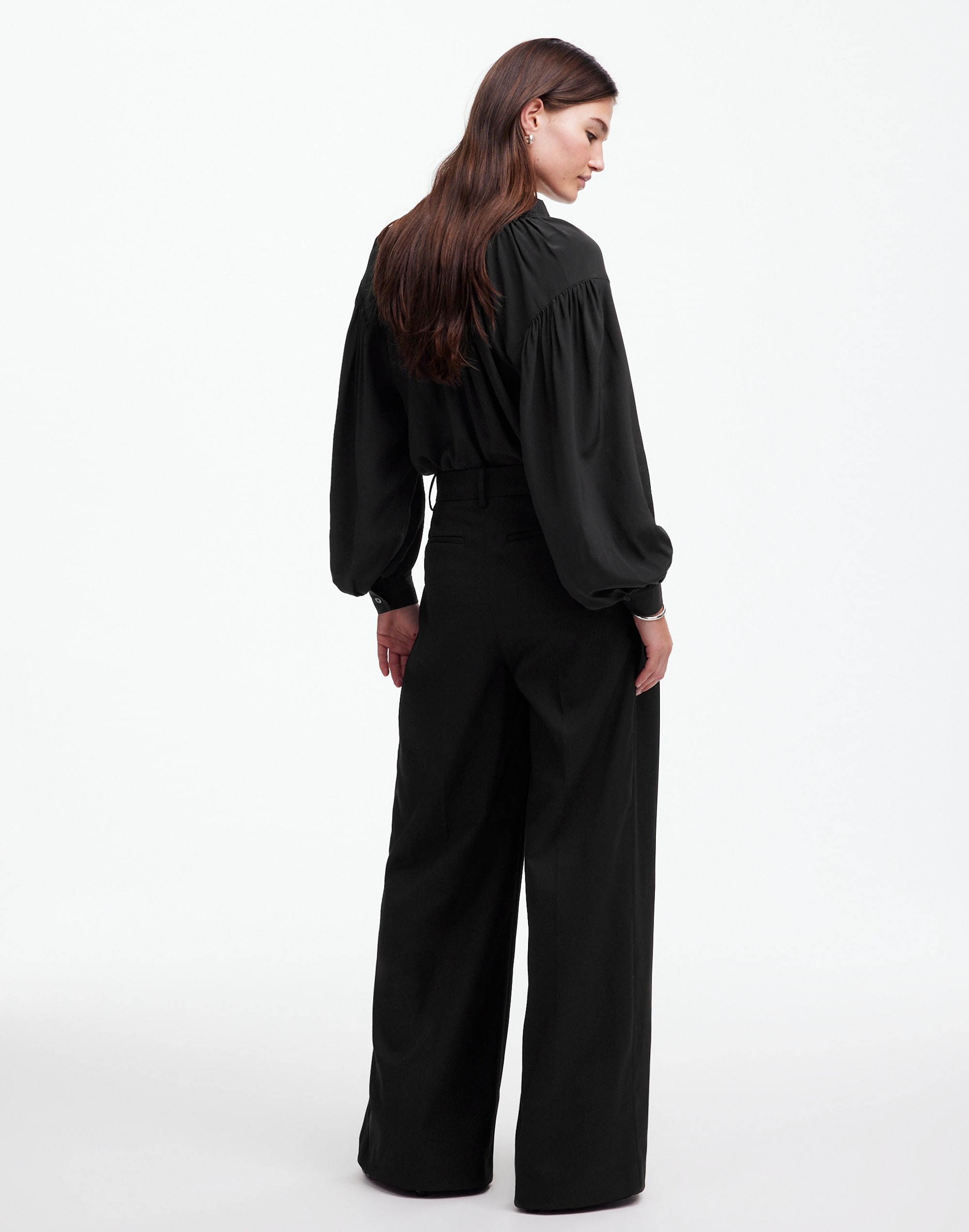 The Harlow Superwide-Leg Trouser Brushed Twill | Madewell