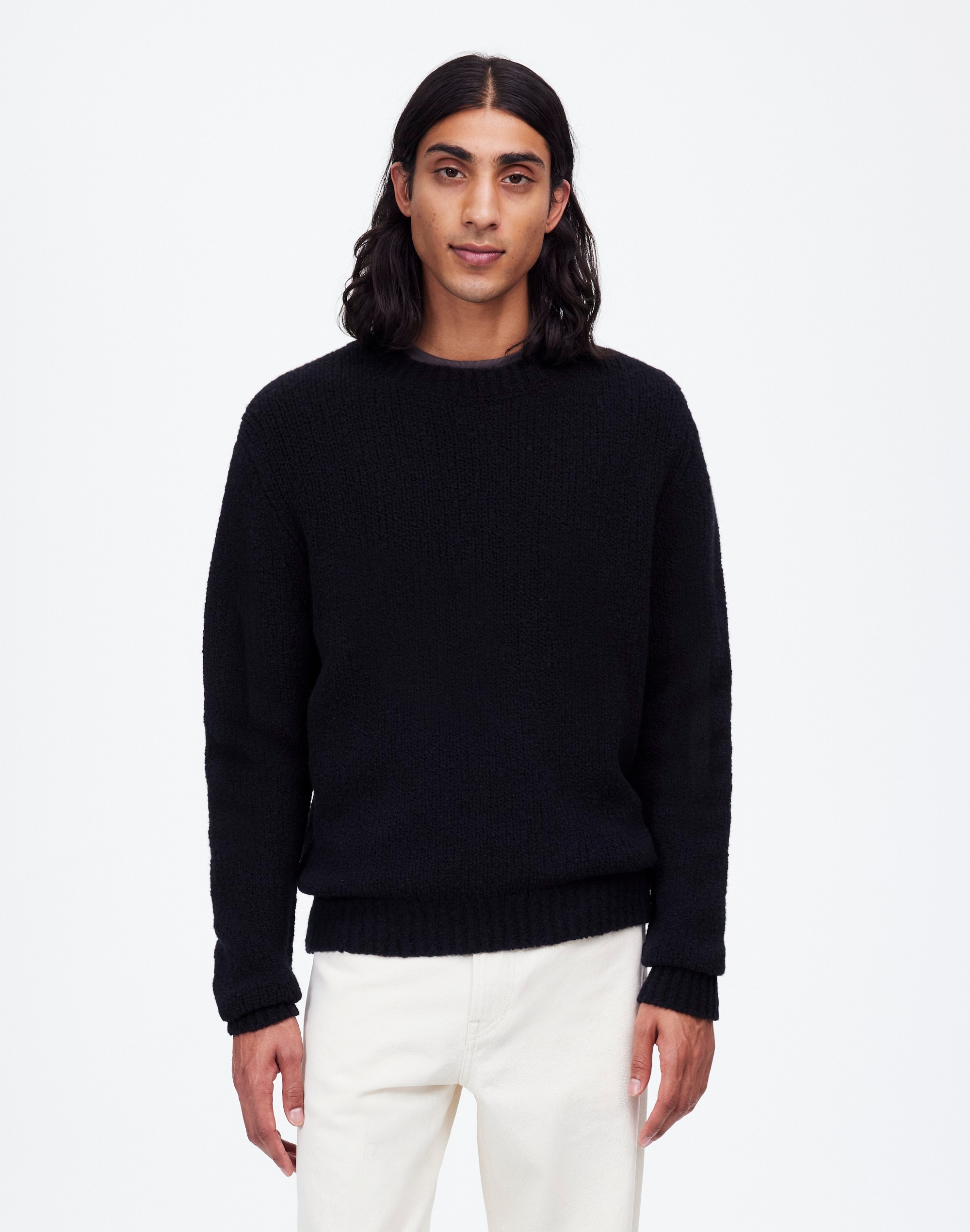 Bouclé Crewneck Sweater | Madewell