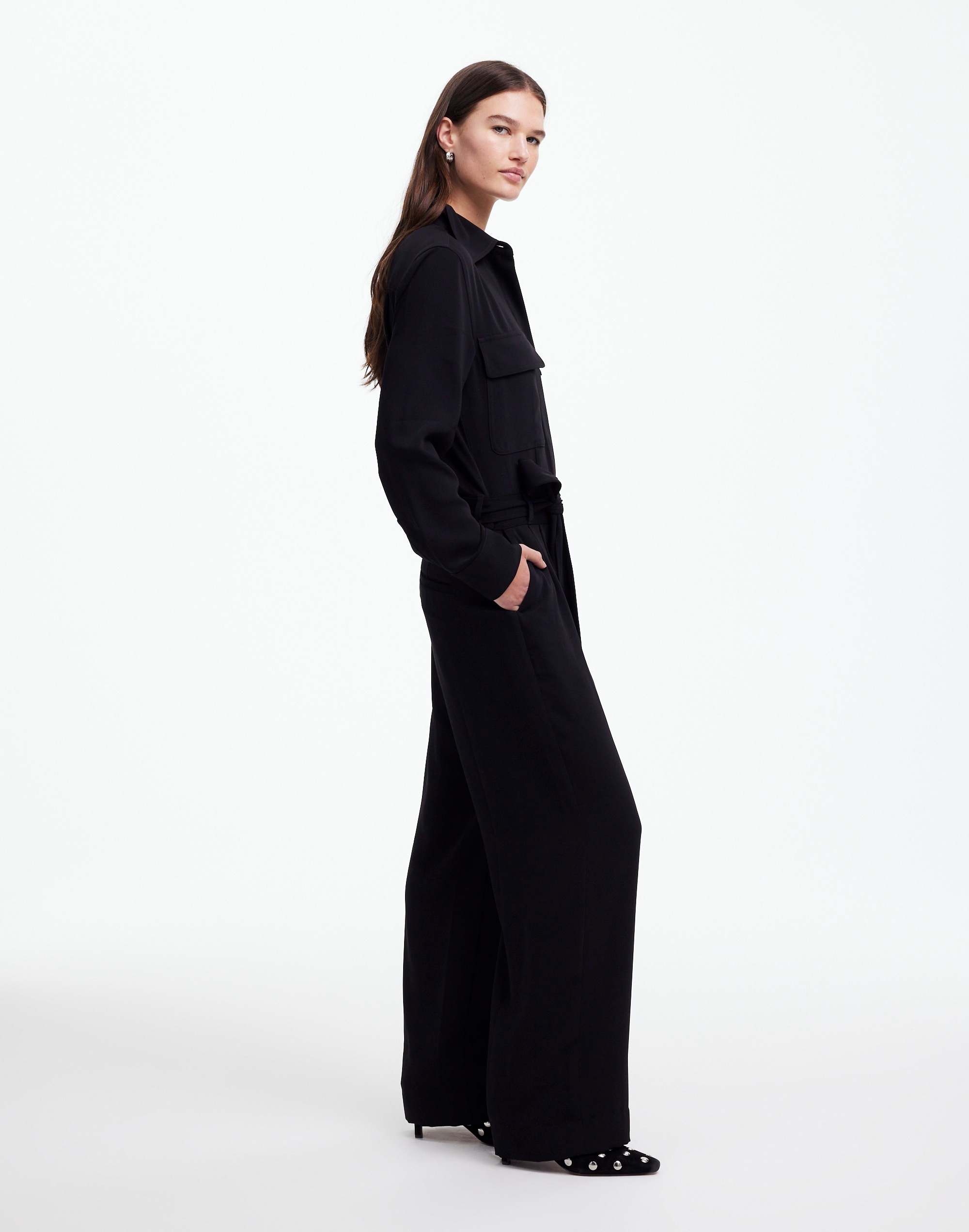 Tie-Waist Straight-Leg Jumpsuit | Madewell