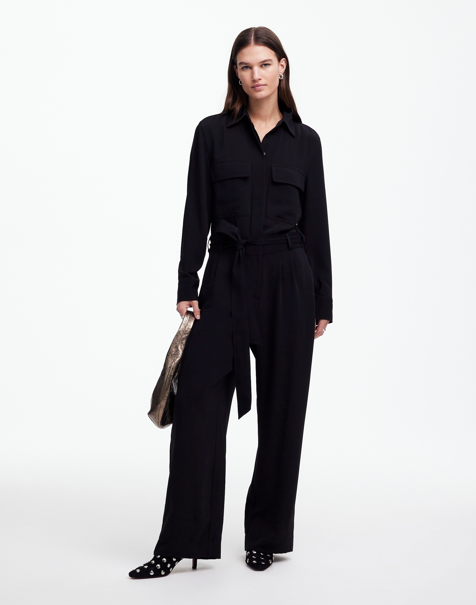 Tie-Waist Straight-Leg Jumpsuit | Madewell