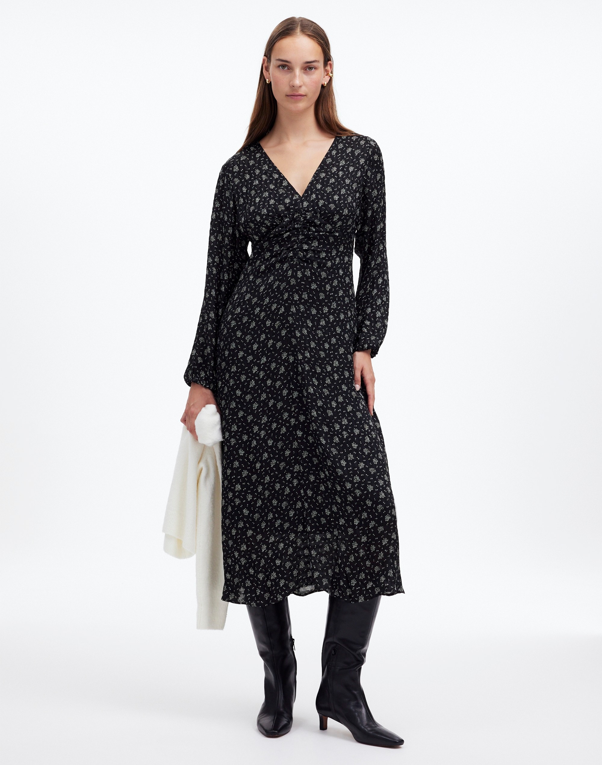 Ruched Midi Dress | Madewell