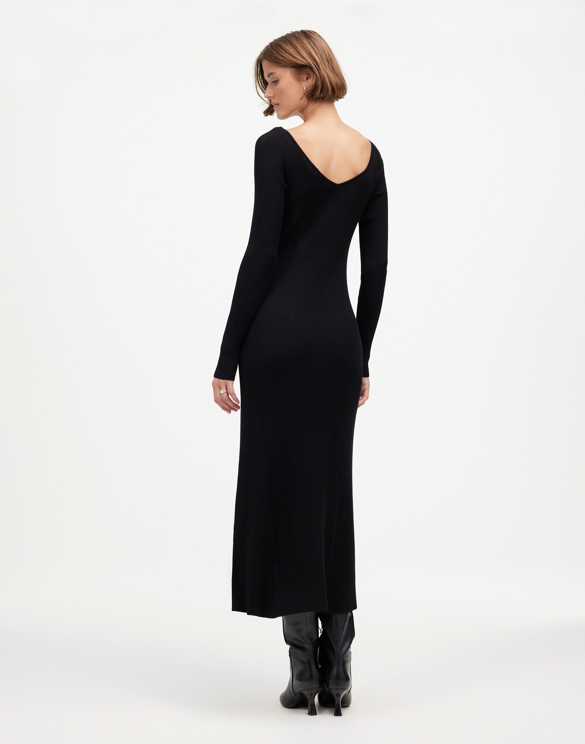 The Signature Knit V-Neck Midi Dress | Madewell