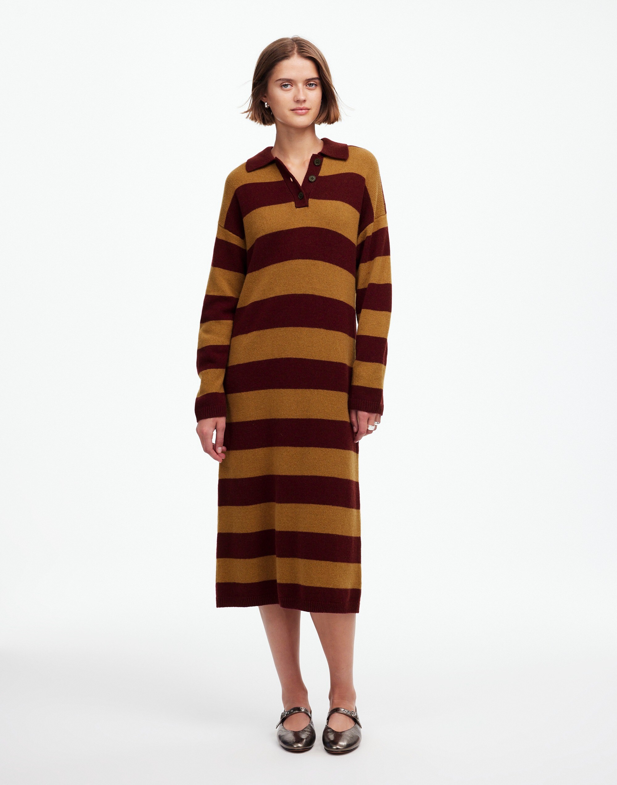 Relaxed Sweater Dress Stripe | Madewell