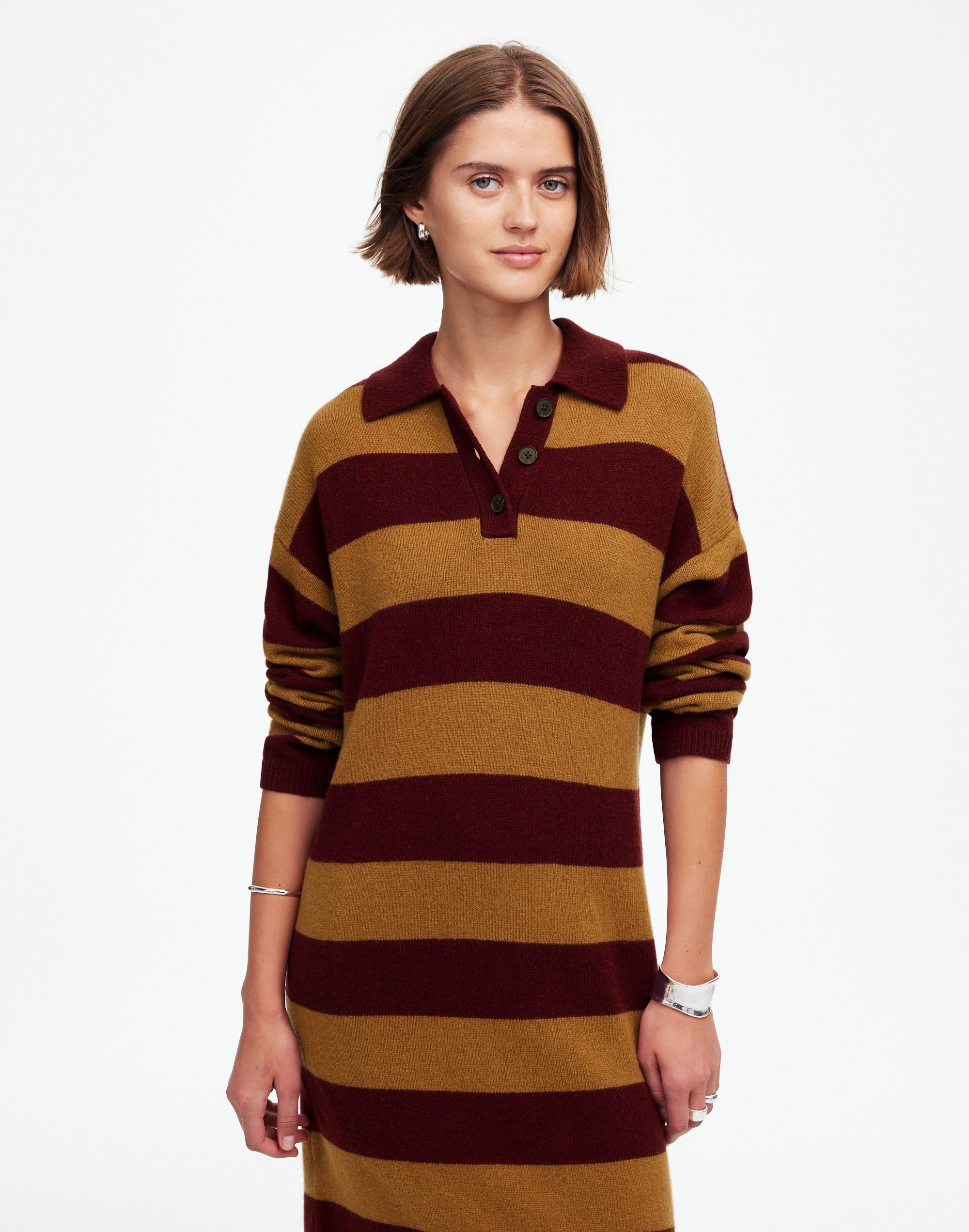 Relaxed Sweater Dress Stripe | Madewell