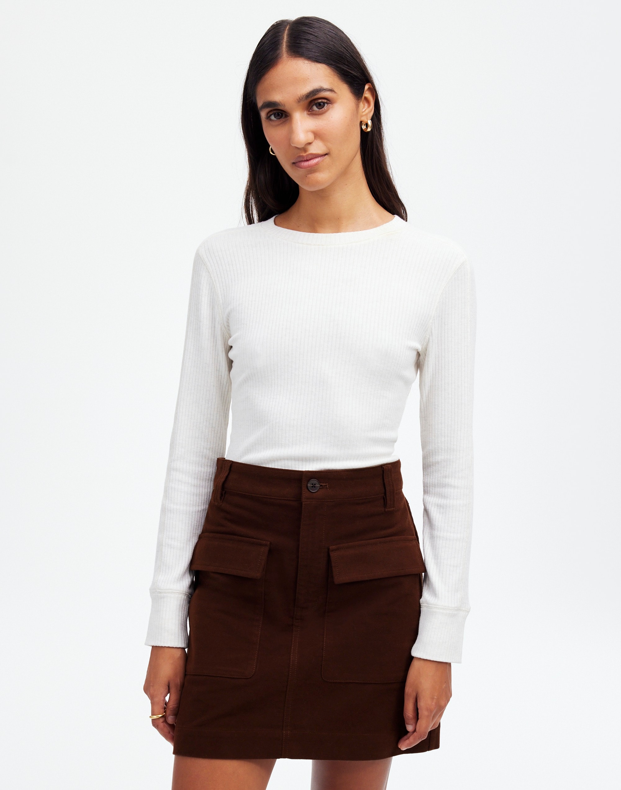 Utility Mini Skirt Moleskin | Madewell