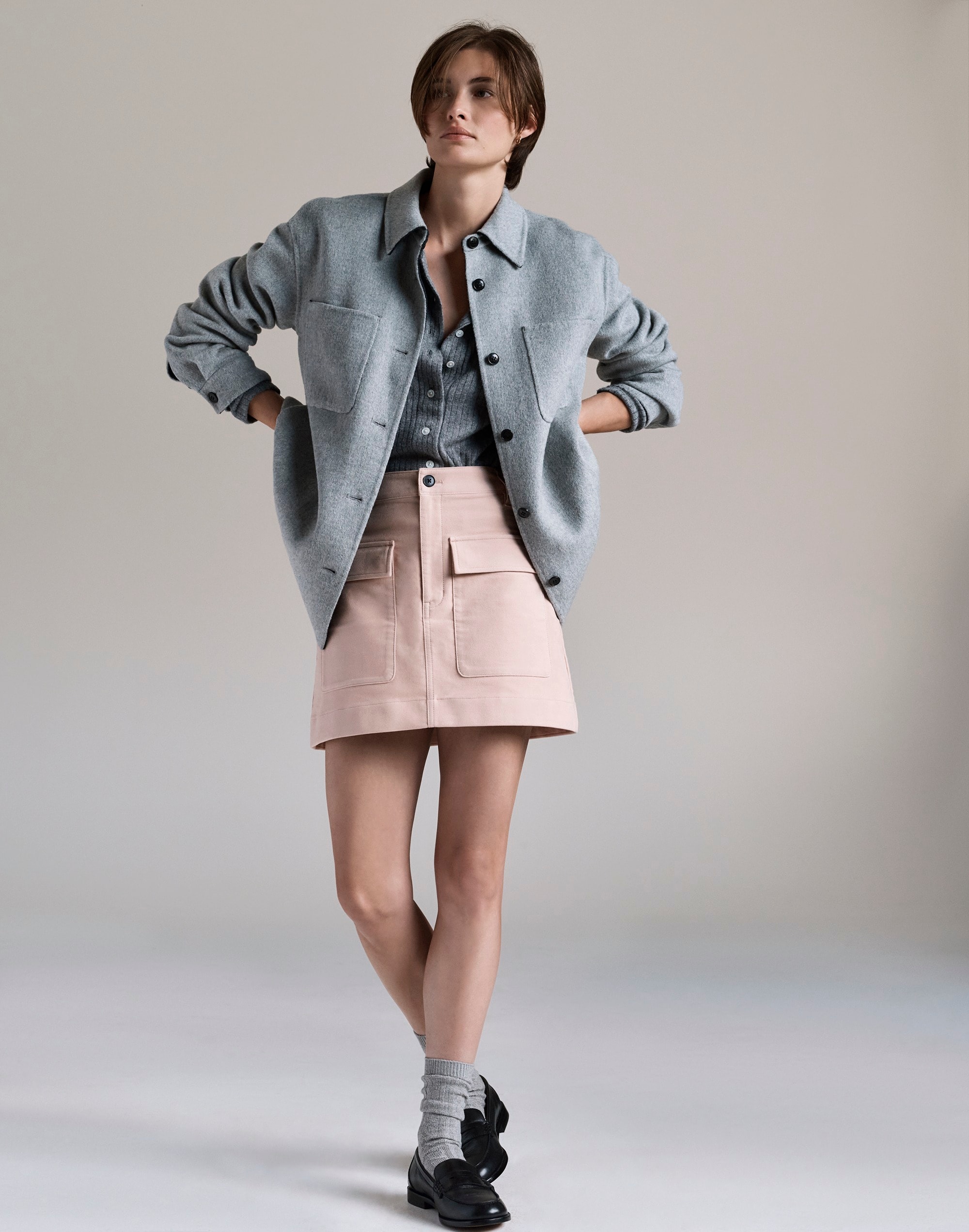 Utility Mini Skirt Moleskin | Madewell