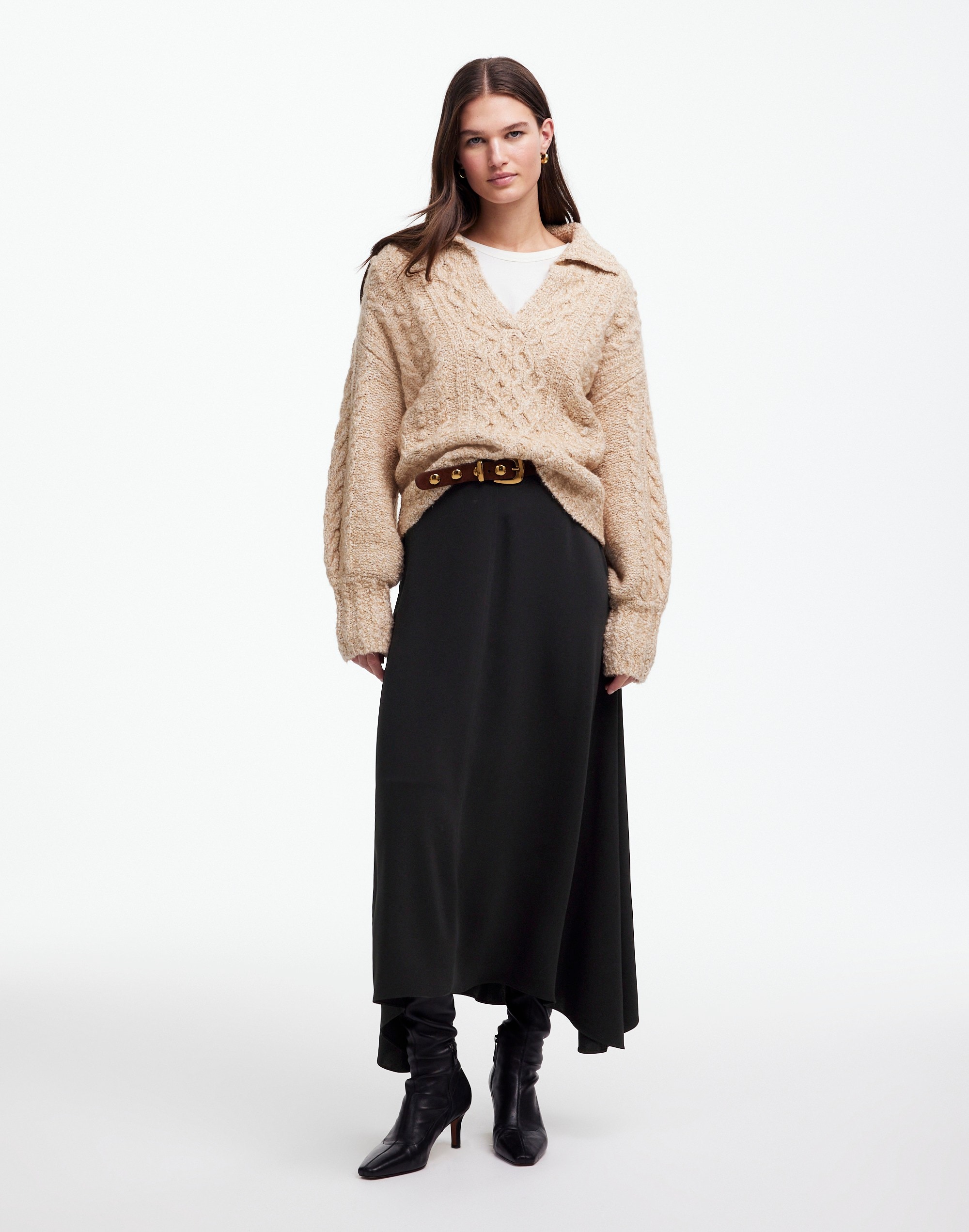 Asymmetric Midi Skirt | Madewell