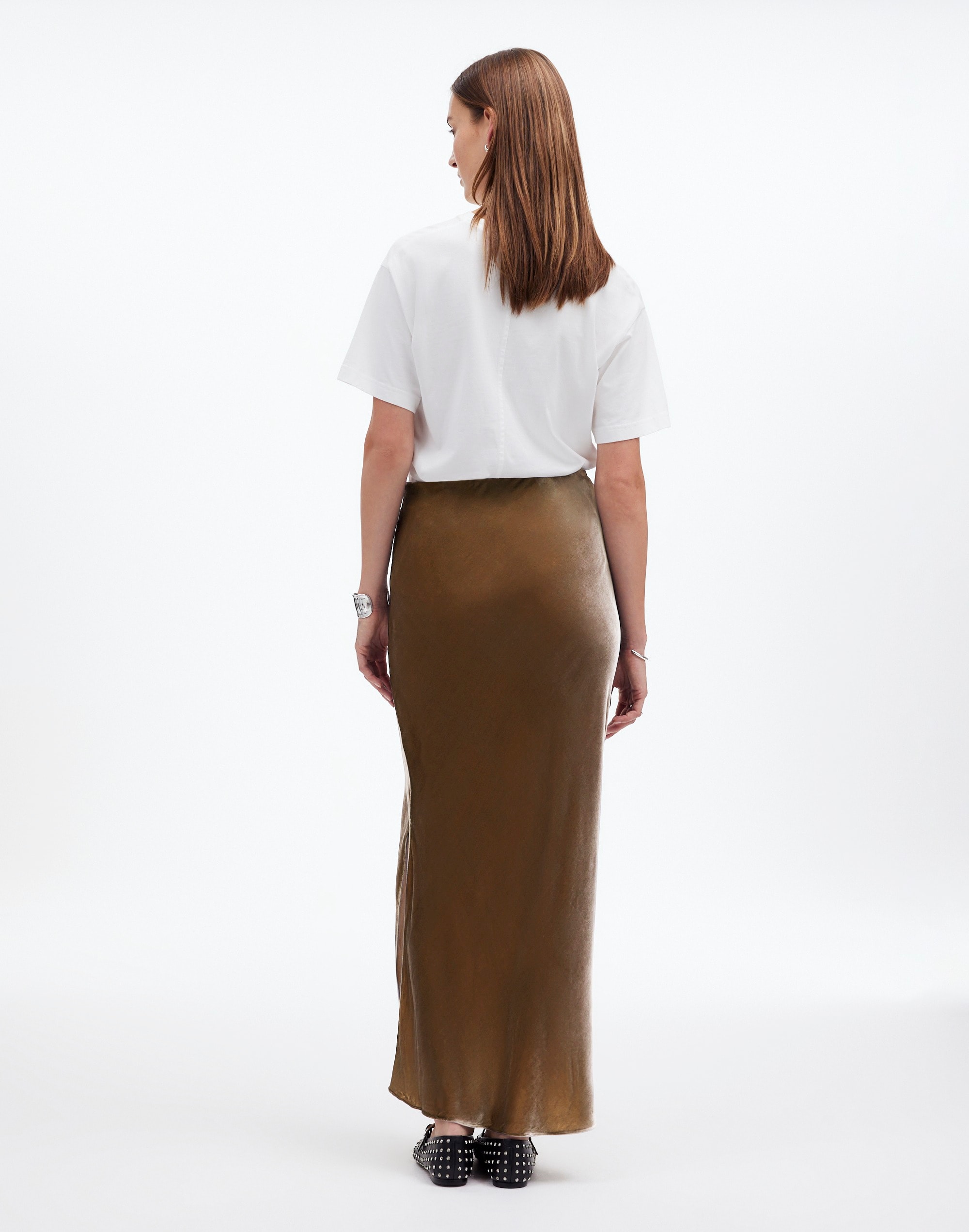 Velvet Maxi Slip Skirt | Madewell