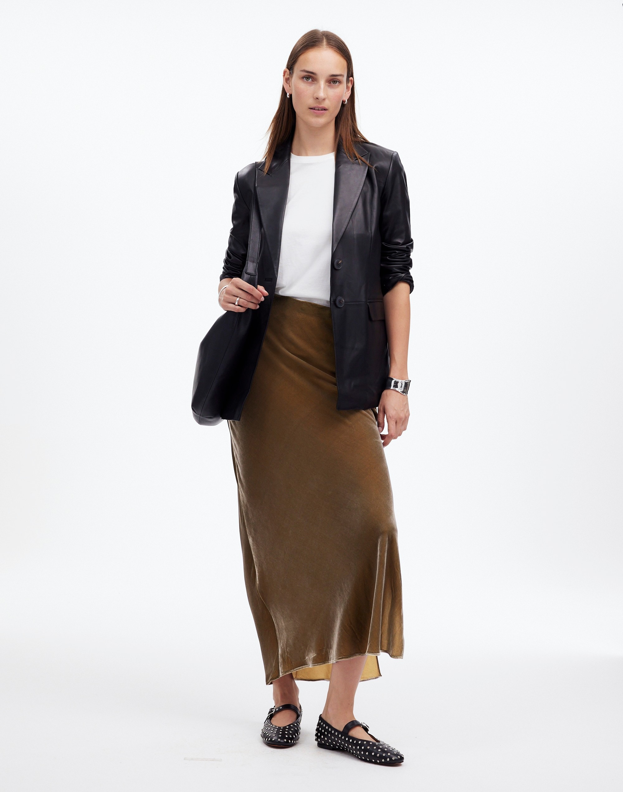 Velvet Maxi Slip Skirt | Madewell