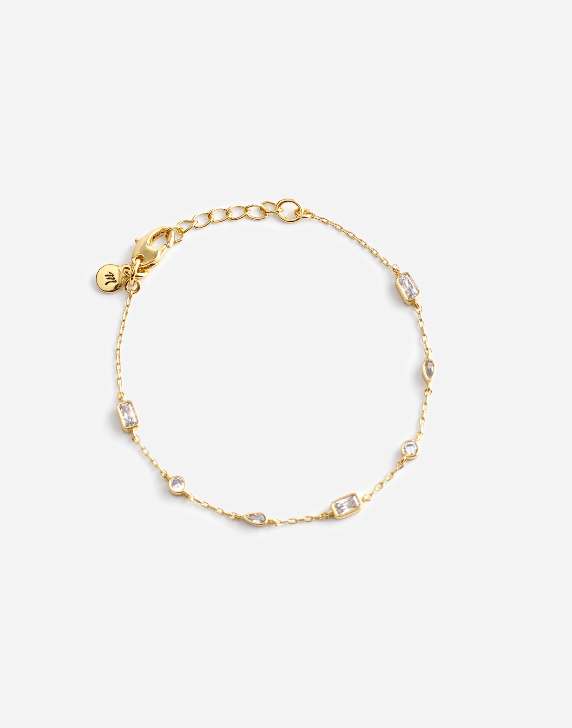 Mixed-Cut Crystal Station Bracelet | Madewell