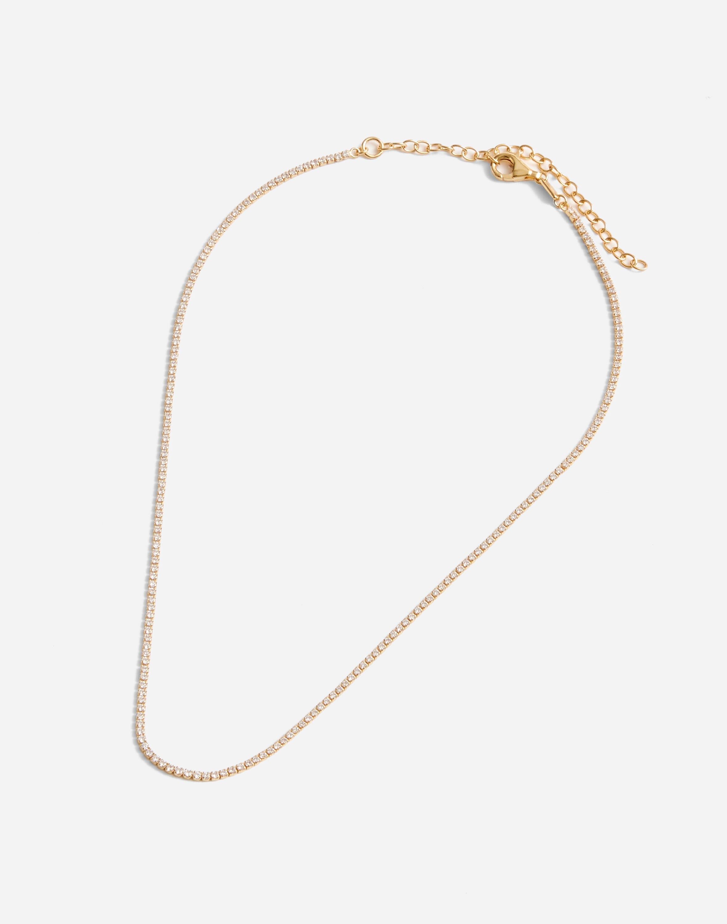 Demi-Fine Crystal Tennis Necklace | Madewell