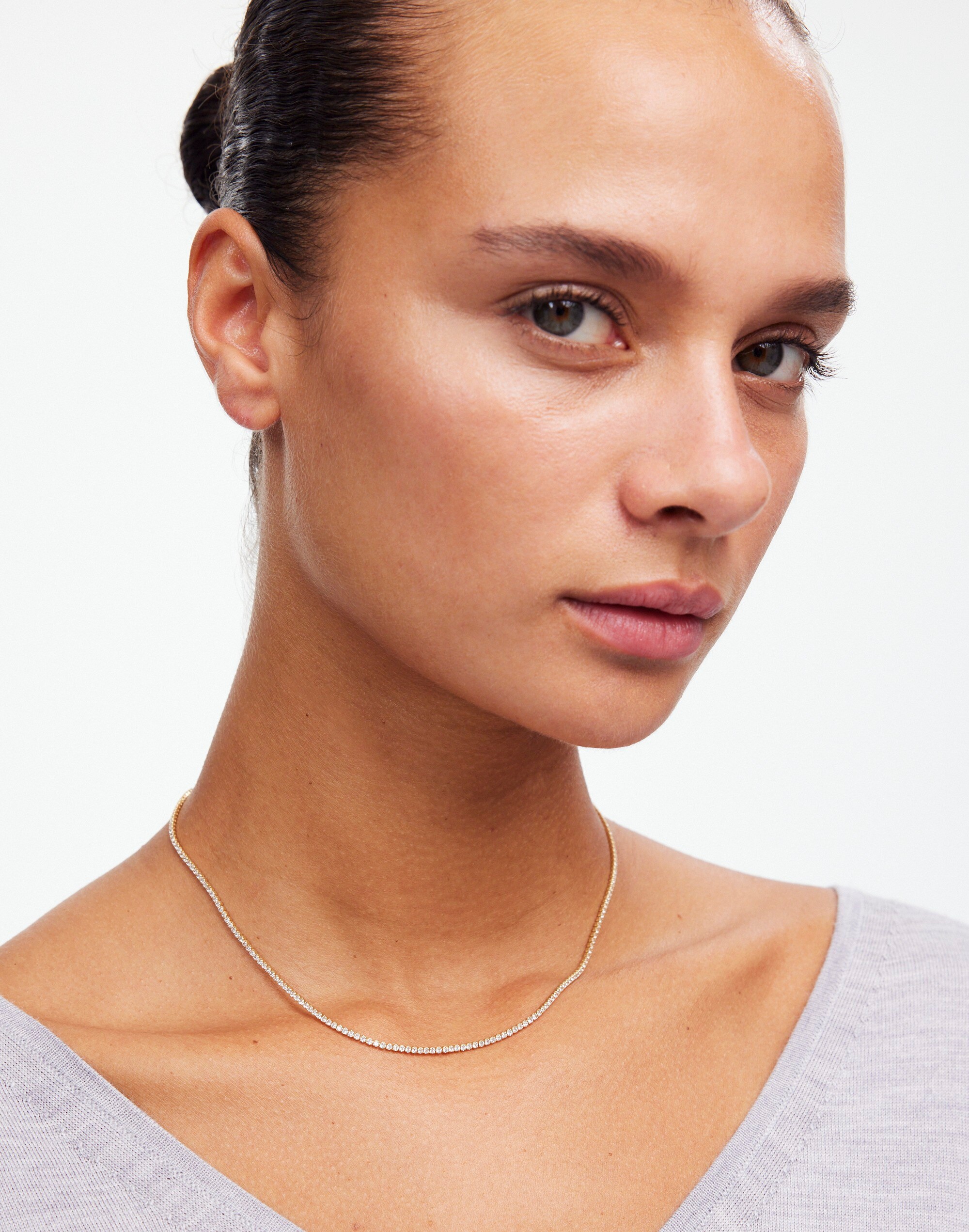 Demi-Fine Crystal Tennis Necklace | Madewell