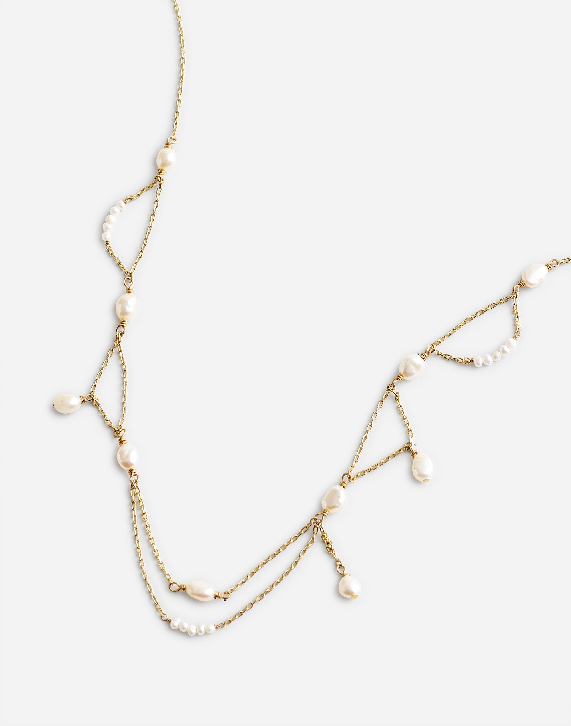 Freshwater Pearl Dangle Chain Choker Necklace | Madewell