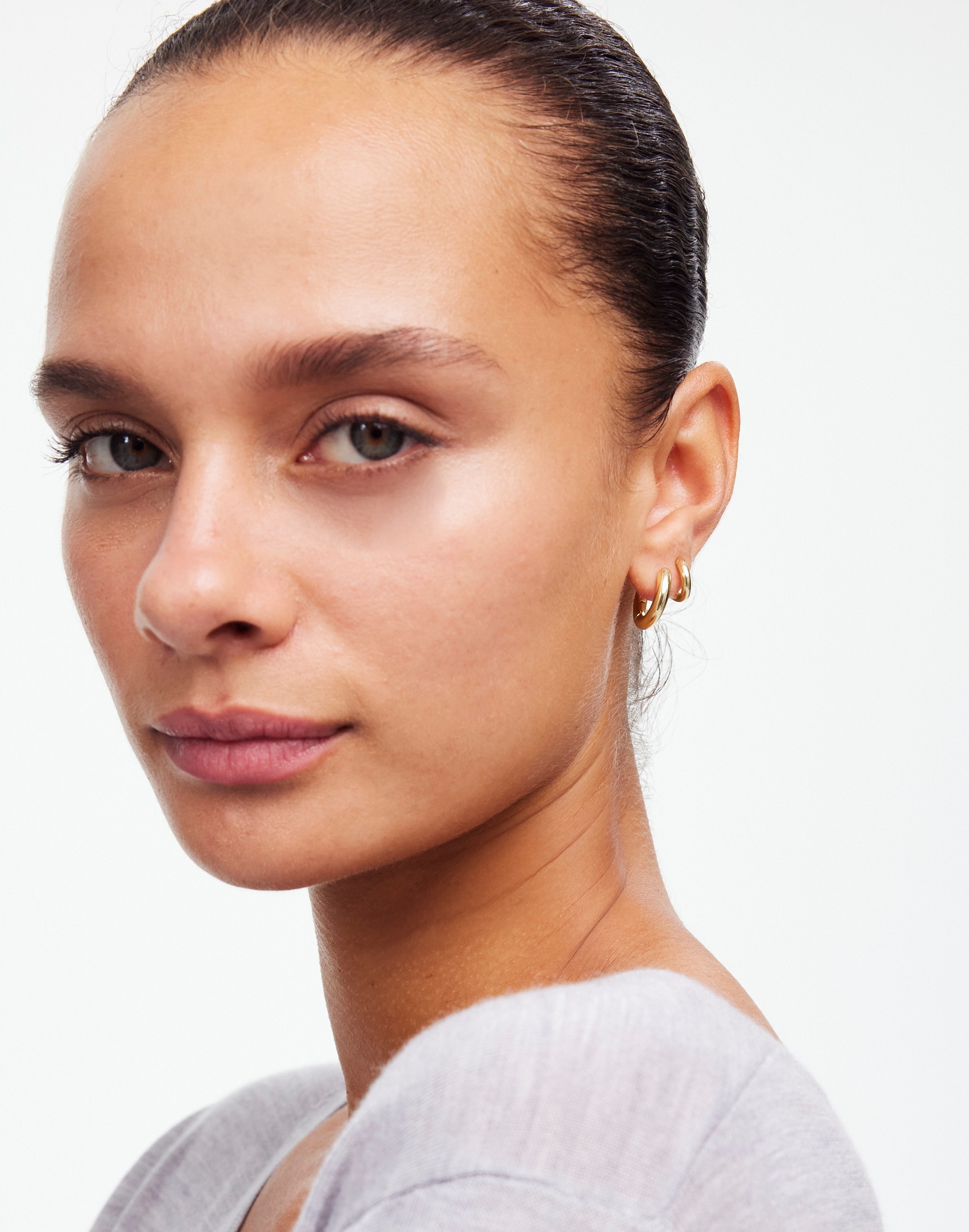 Double Huggie Hoop Earrings | Madewell