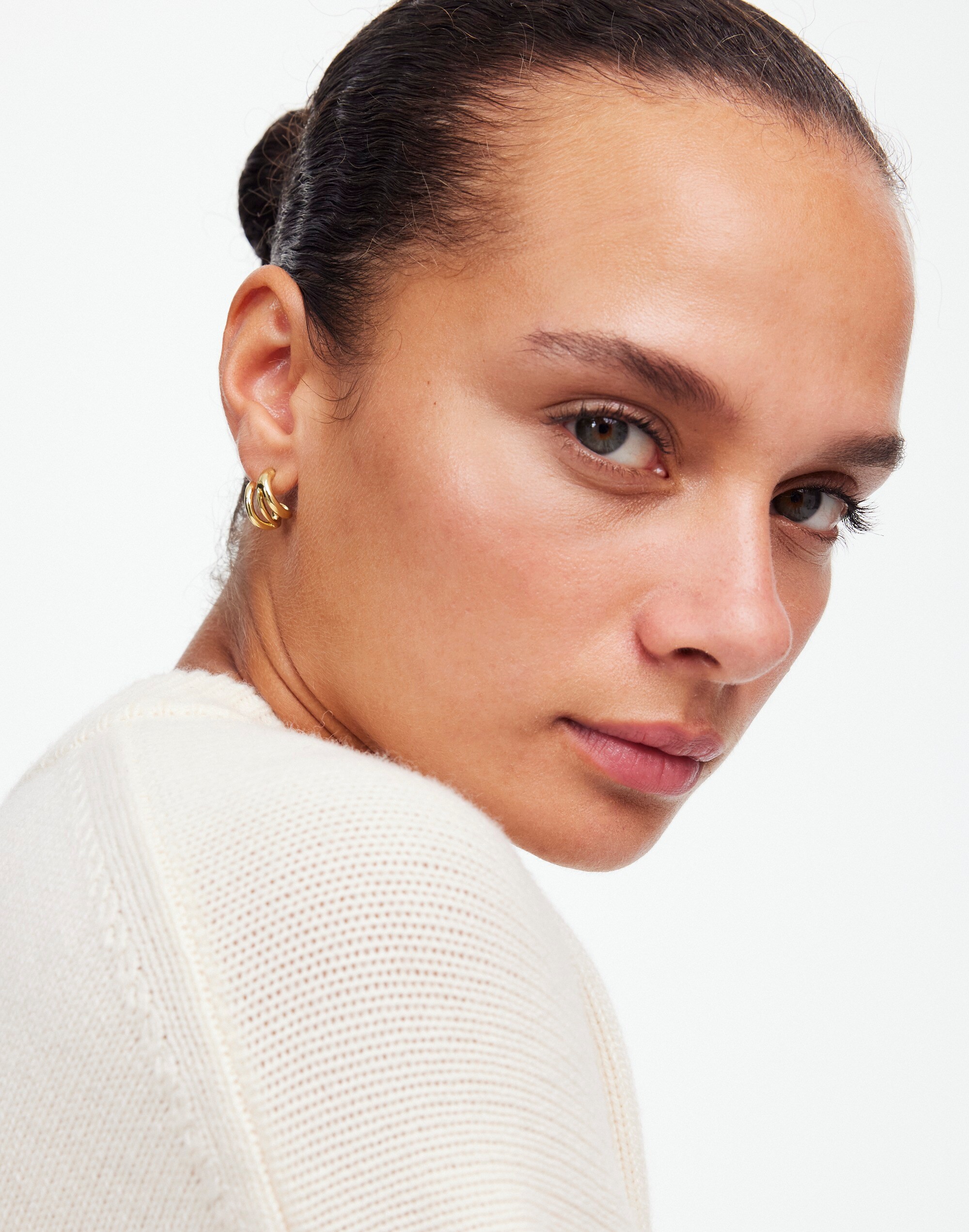 Triple Wraparound Statement Stud Earrings | Madewell