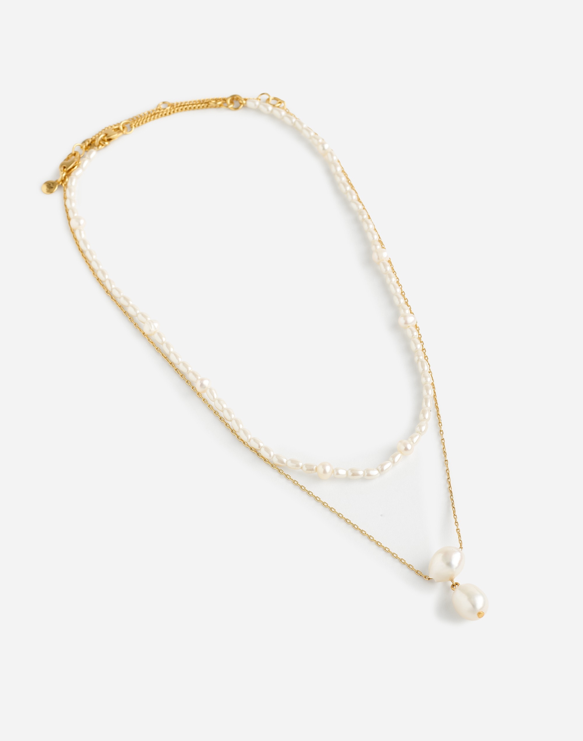 Two-Pack Pearl Crystal Necklace Set | Madewell