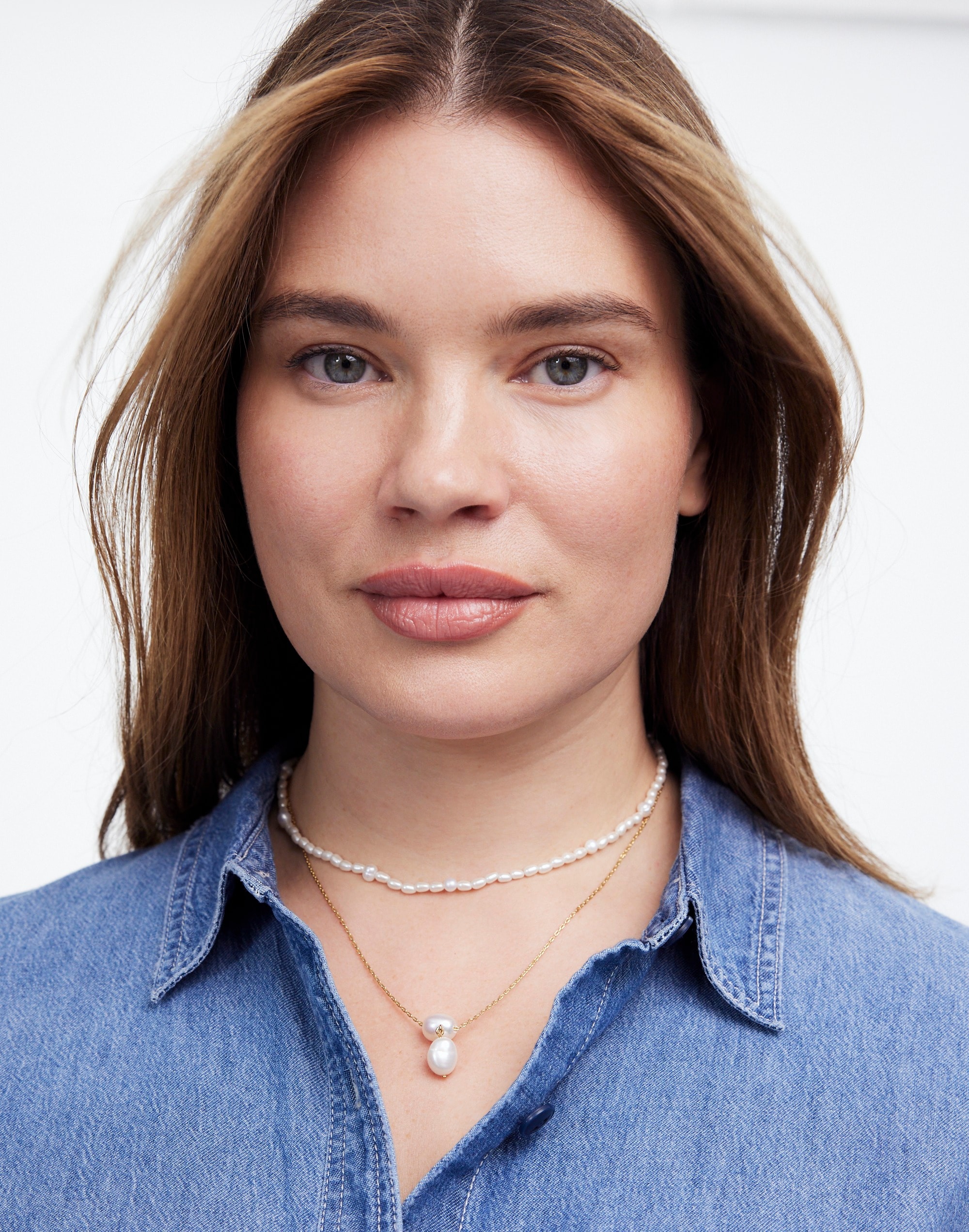 Two-Pack Pearl Crystal Necklace Set | Madewell