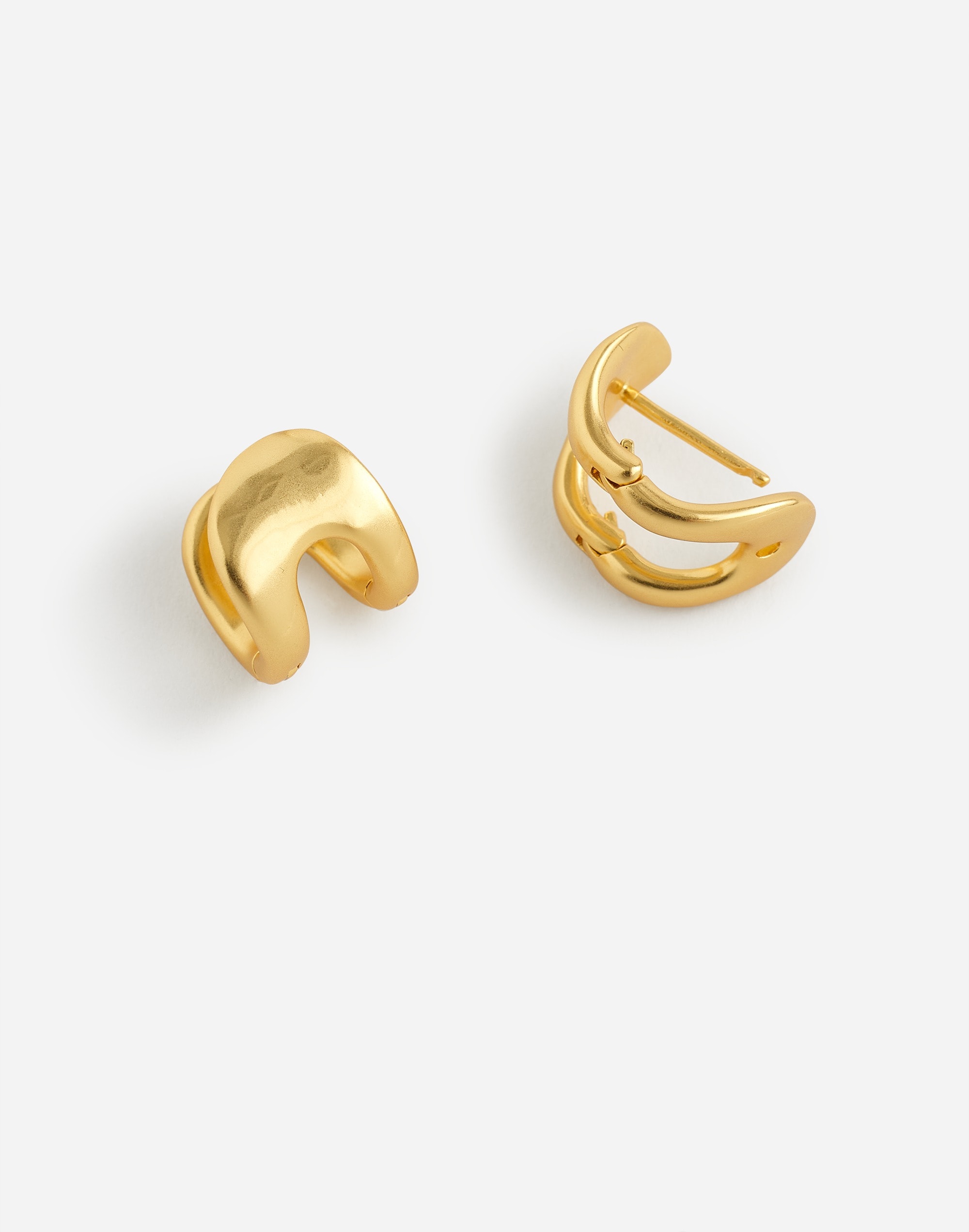 Cutout Huggie Hoop Earrings | Madewell