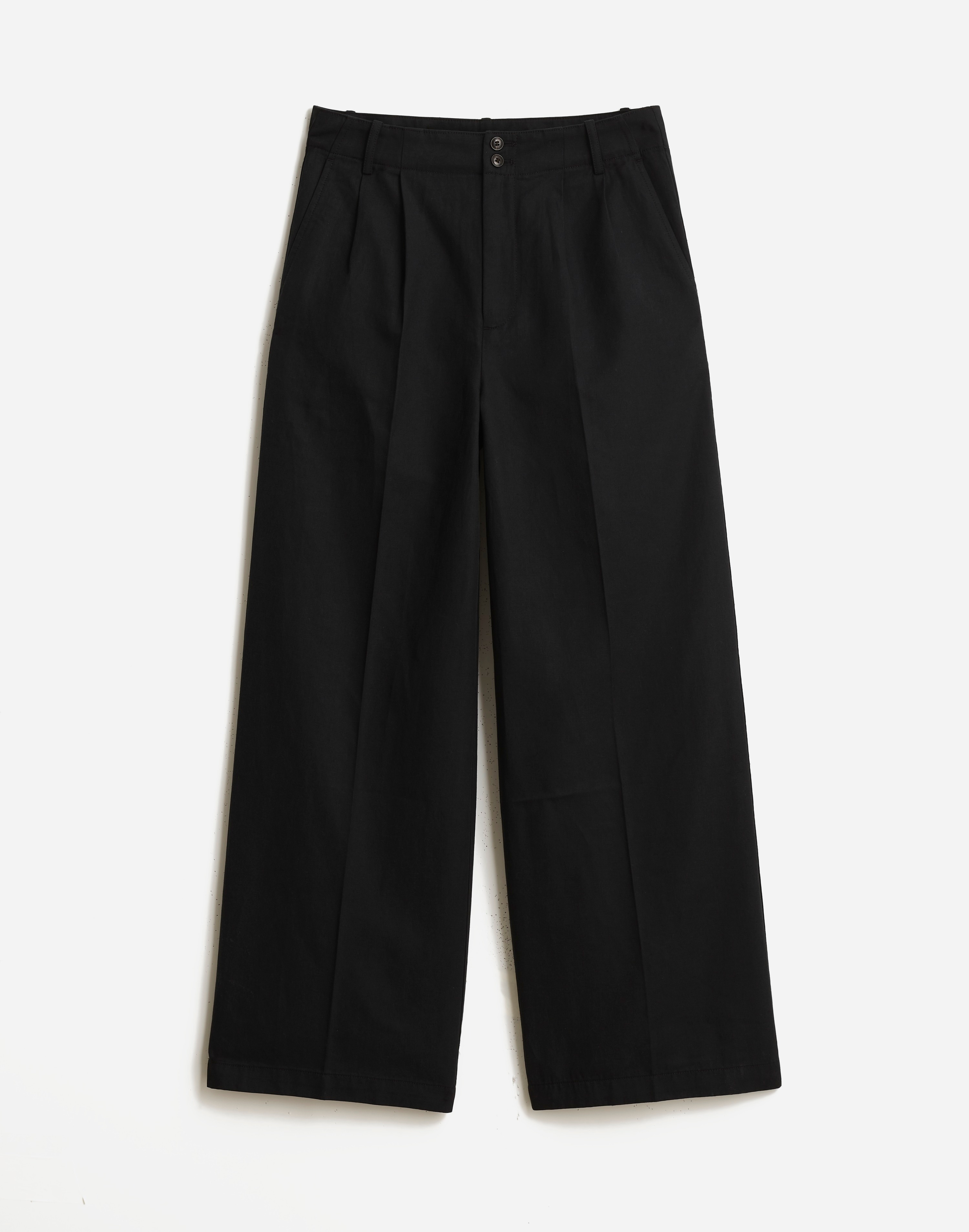 Mw The Harlow Wide-leg Pant In True Black