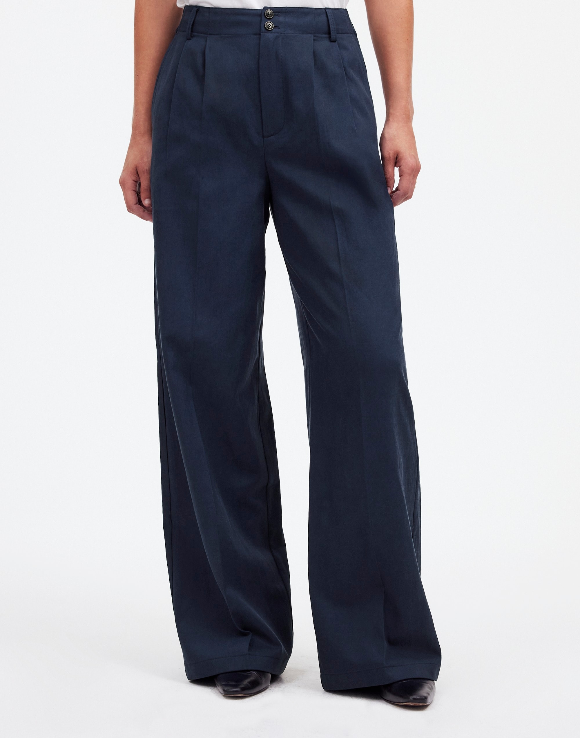 The Tall Harlow Wide-Leg Pant in Drapey Twill | Madewell