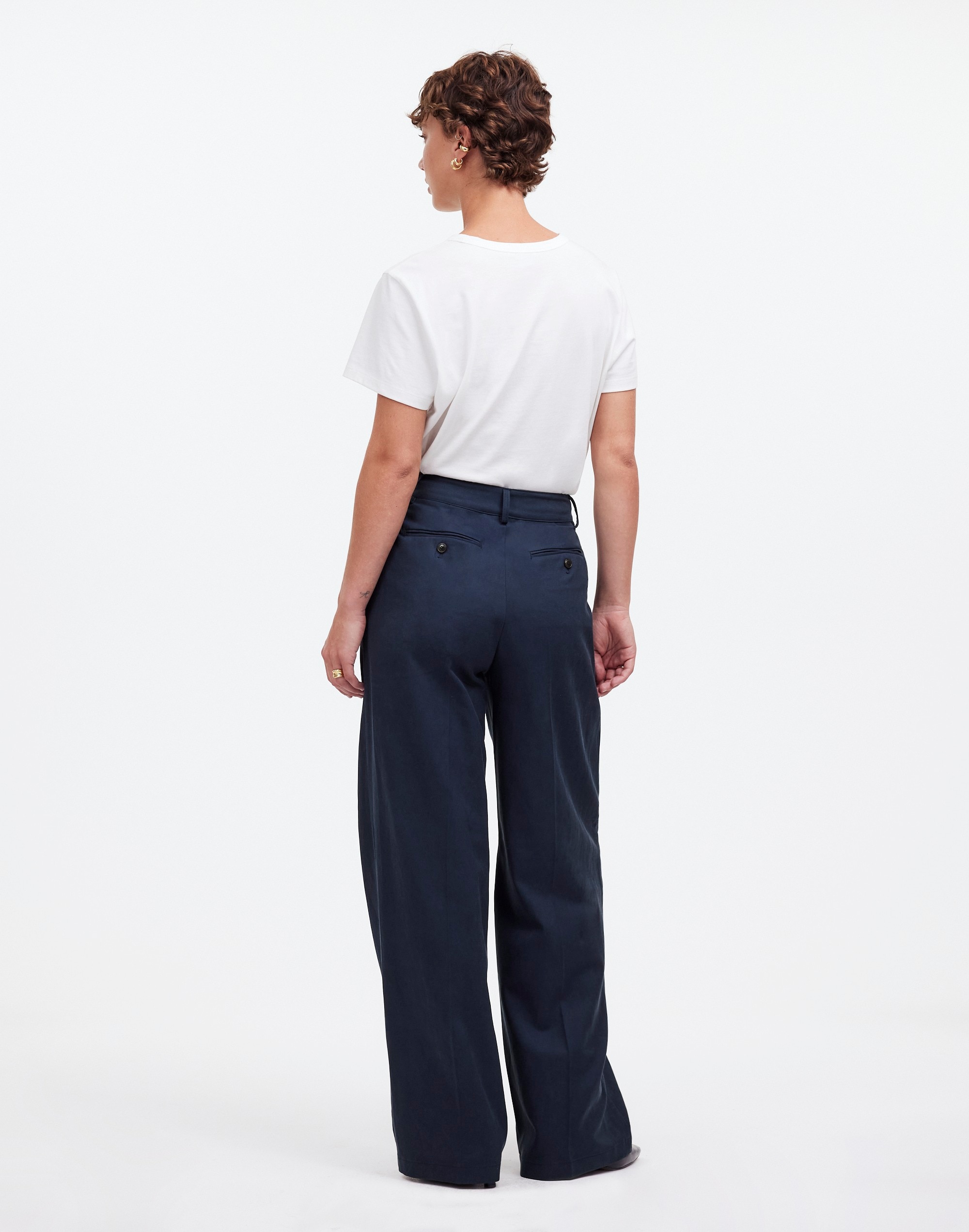 The Tall Harlow Wide-Leg Pant in Drapey Twill | Madewell