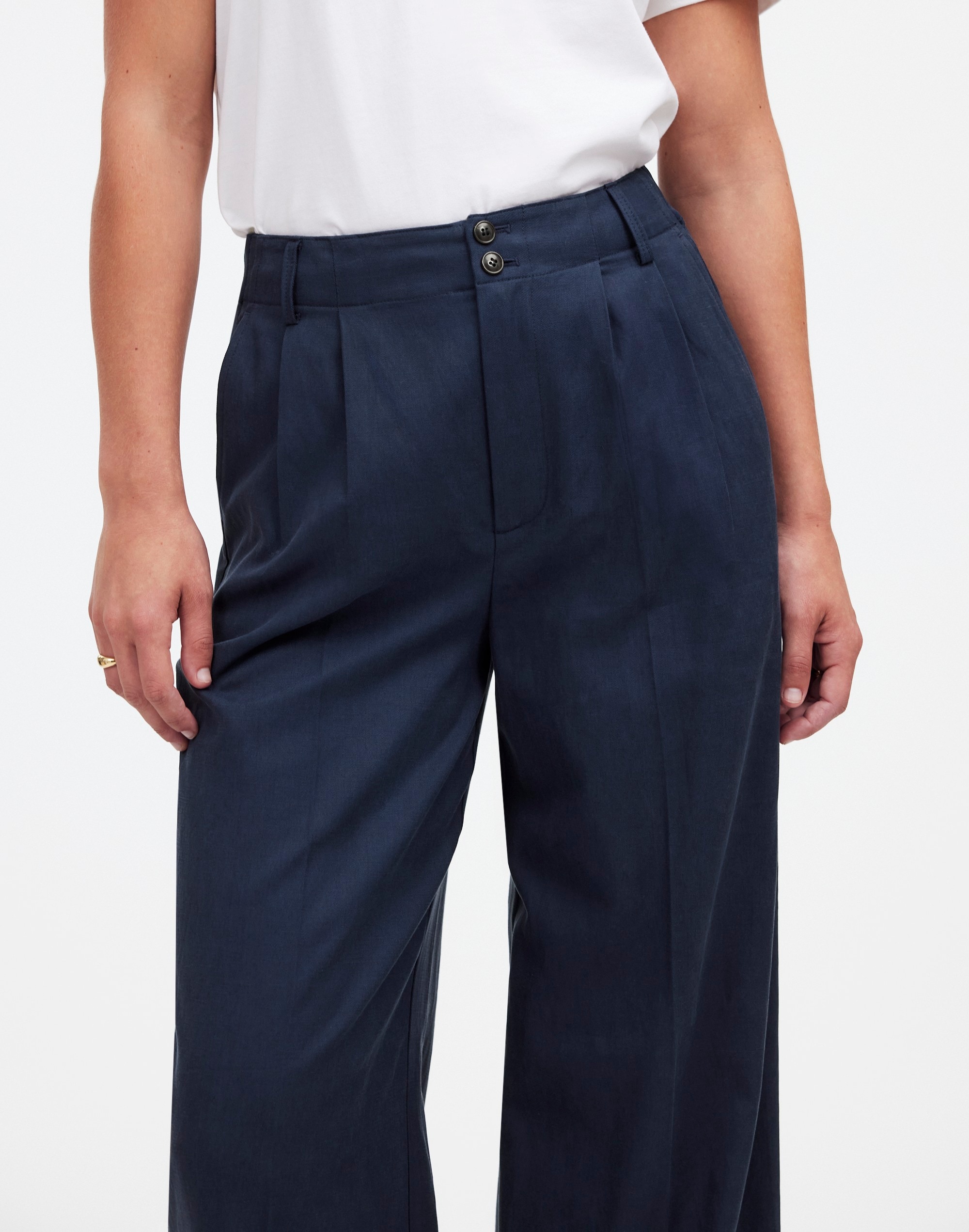 The Tall Harlow Wide-Leg Pant in Drapey Twill | Madewell