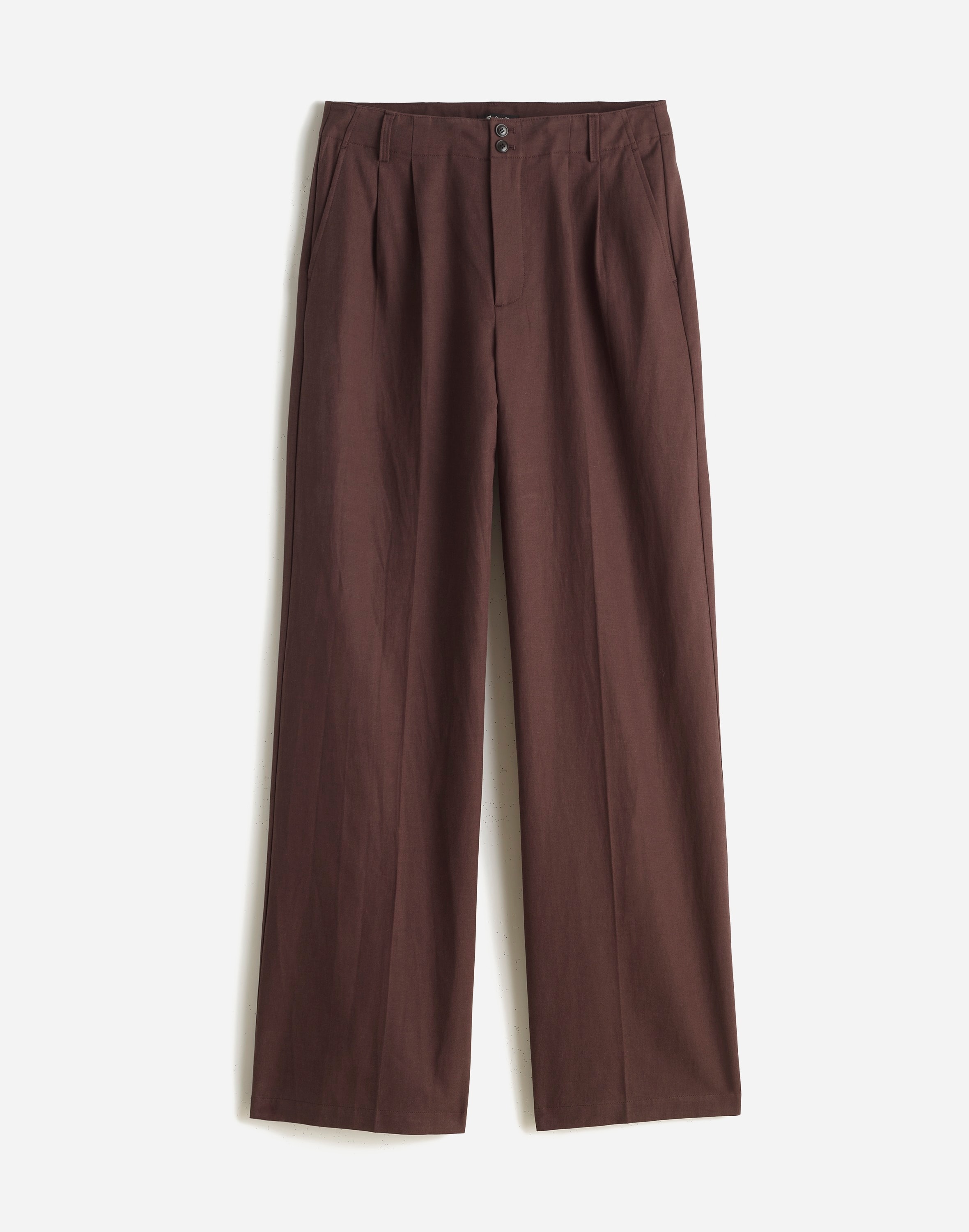 Mw The Harlow Wide-leg Pant In Dark Carob