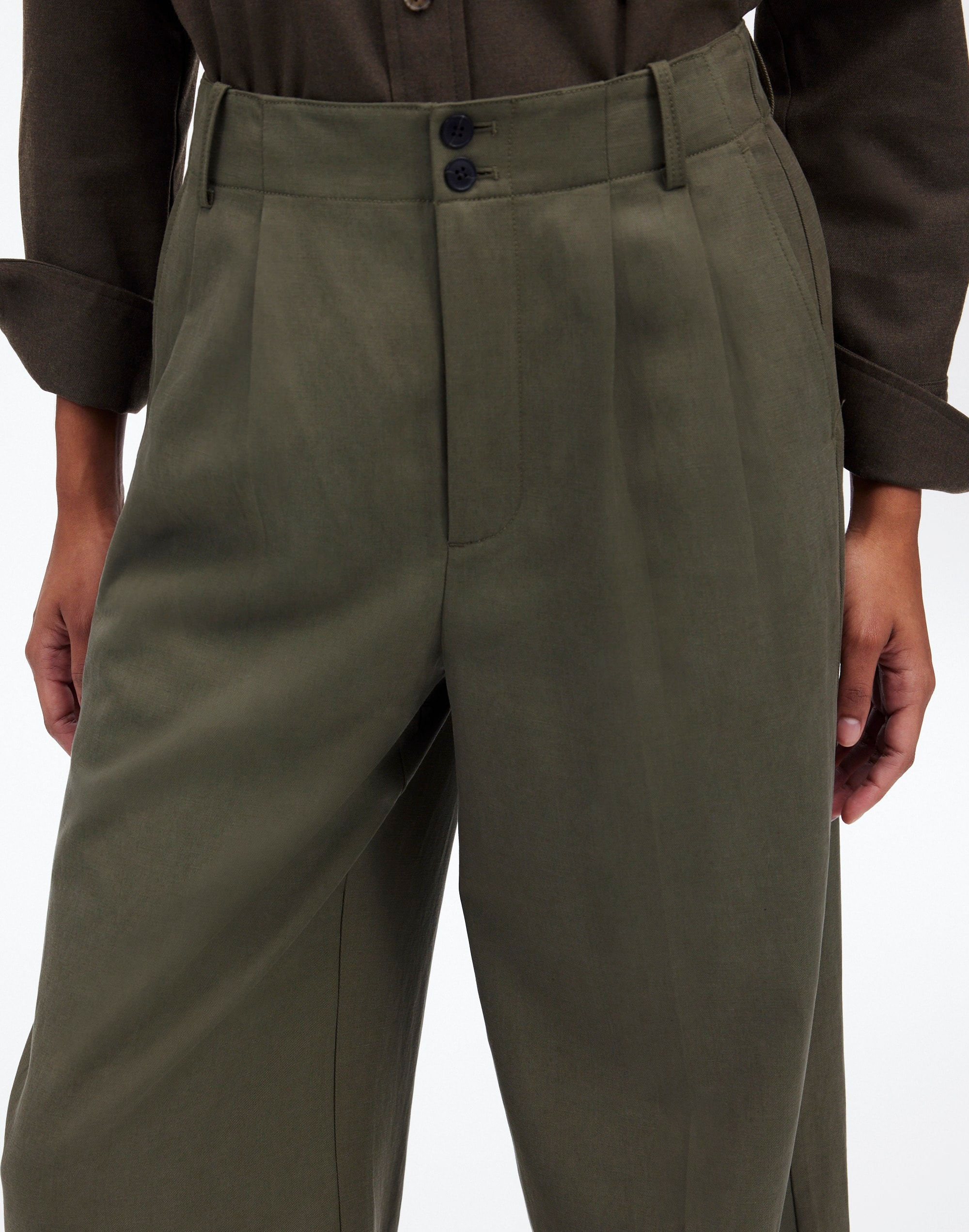 The Harlow Wide-Leg Pant Drapey Twill | Madewell