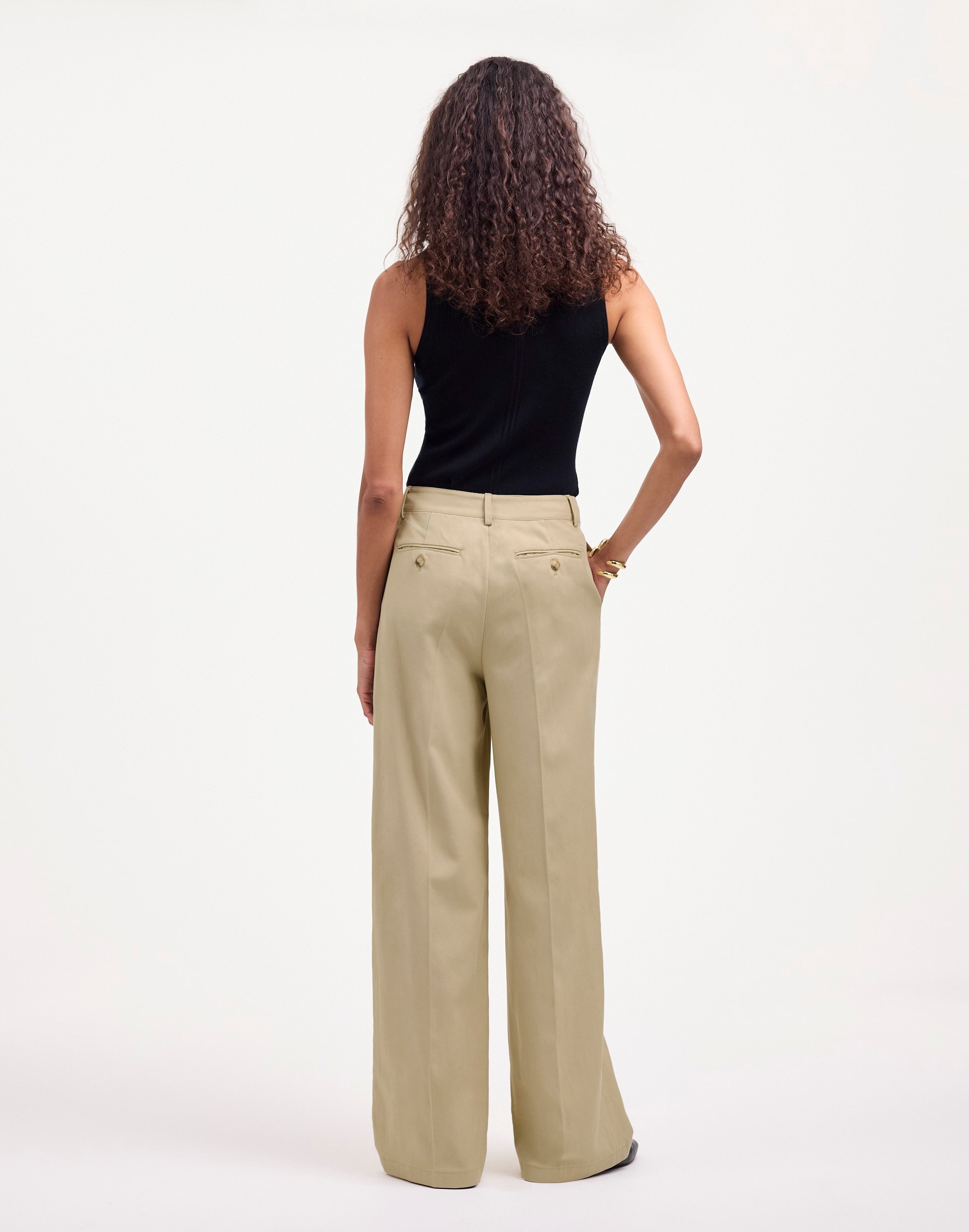 The Harlow Wide-Leg Pant Drapey Twill | Madewell