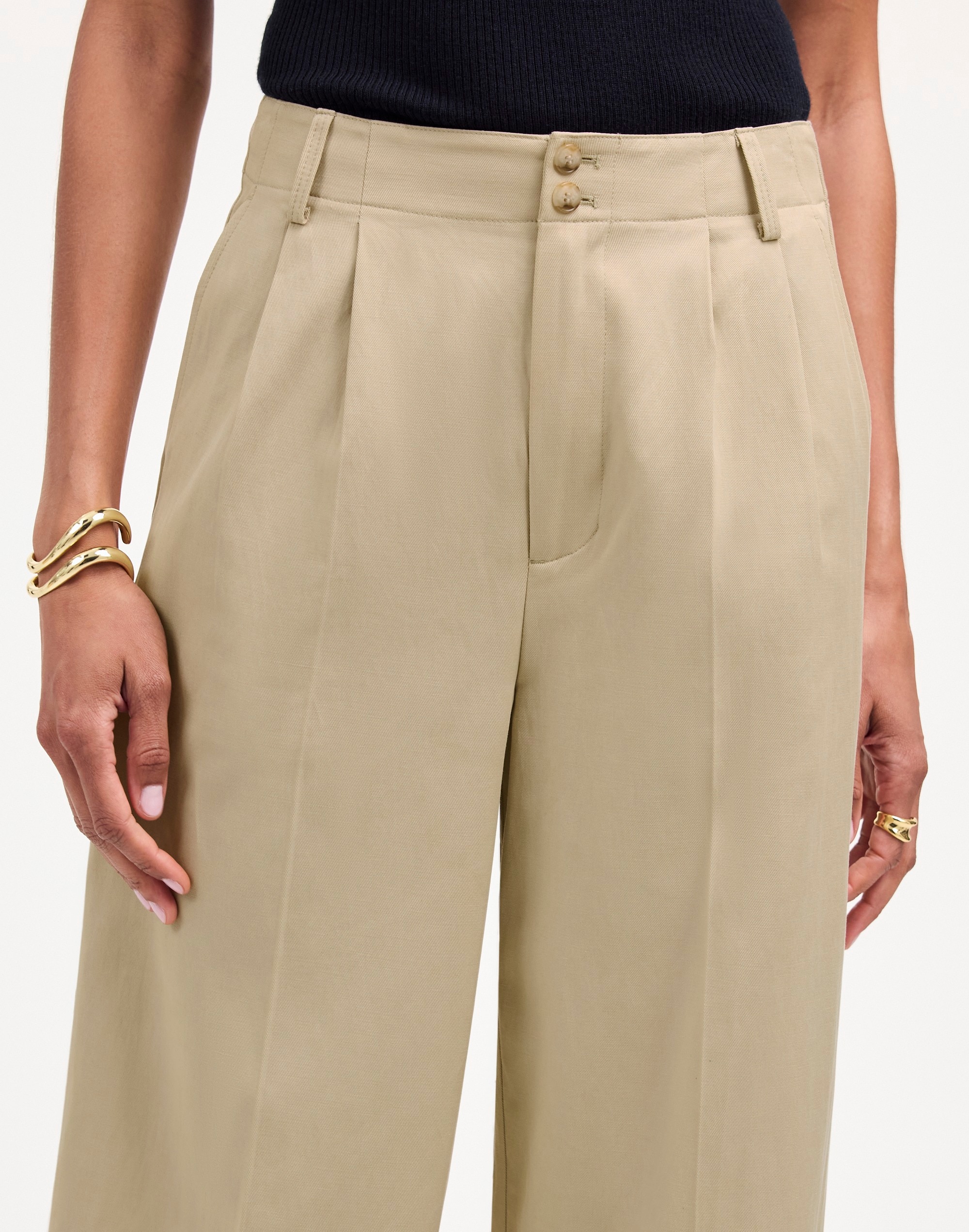 The Harlow Wide-Leg Pant Drapey Twill | Madewell