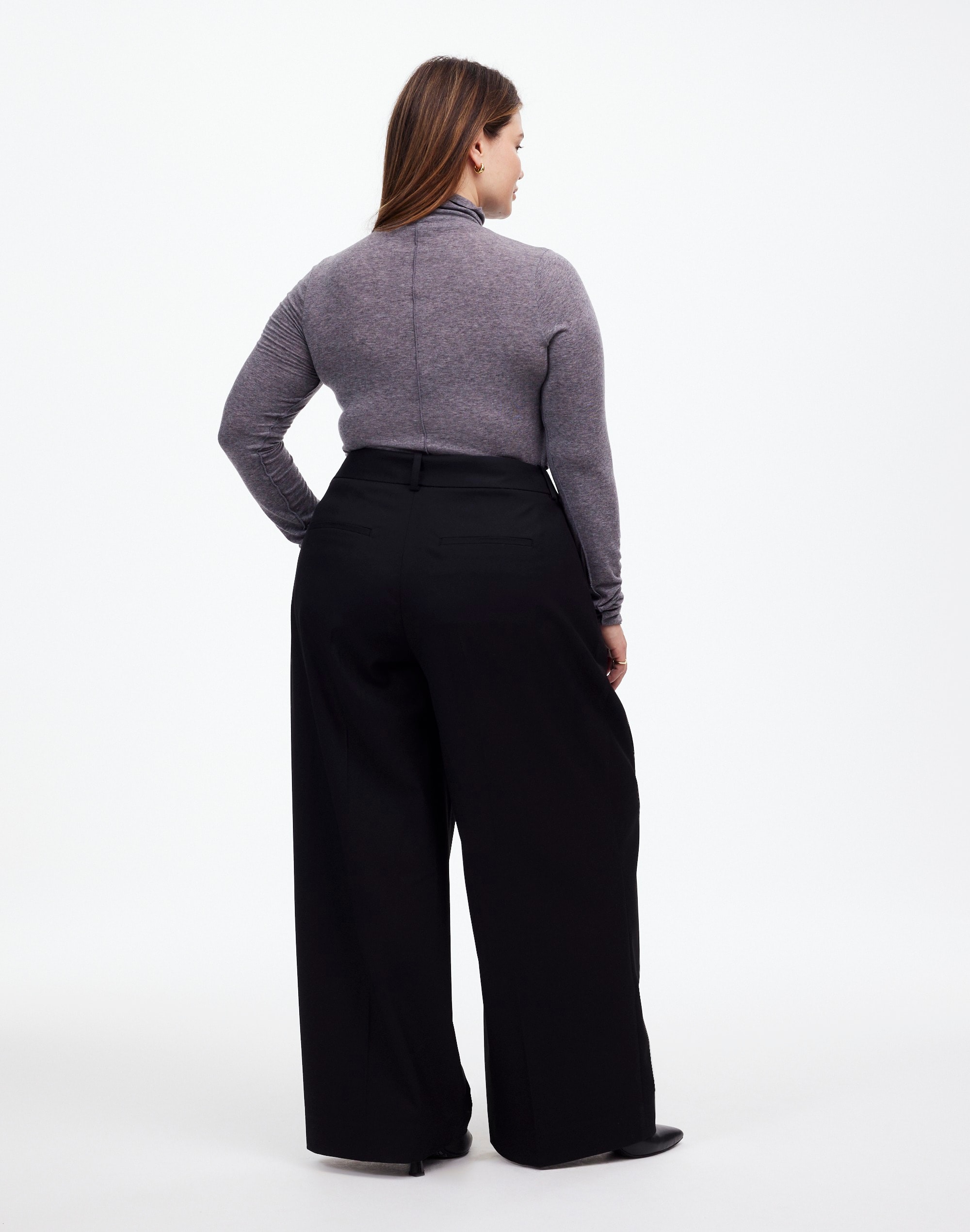 The Plus Harlow Superwide-Leg Trouser Flannel | Madewell