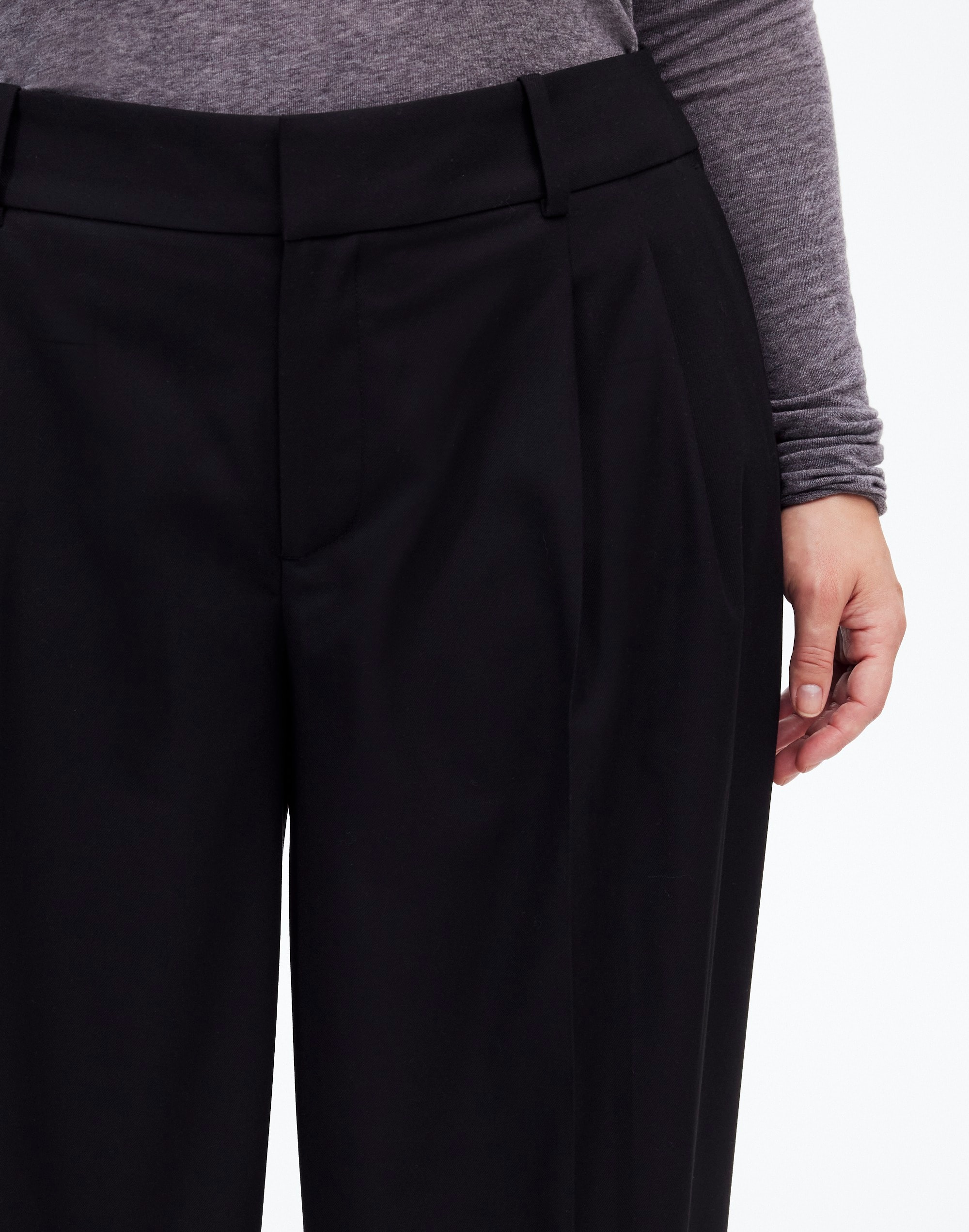 The Plus Harlow Superwide-Leg Trouser Flannel | Madewell