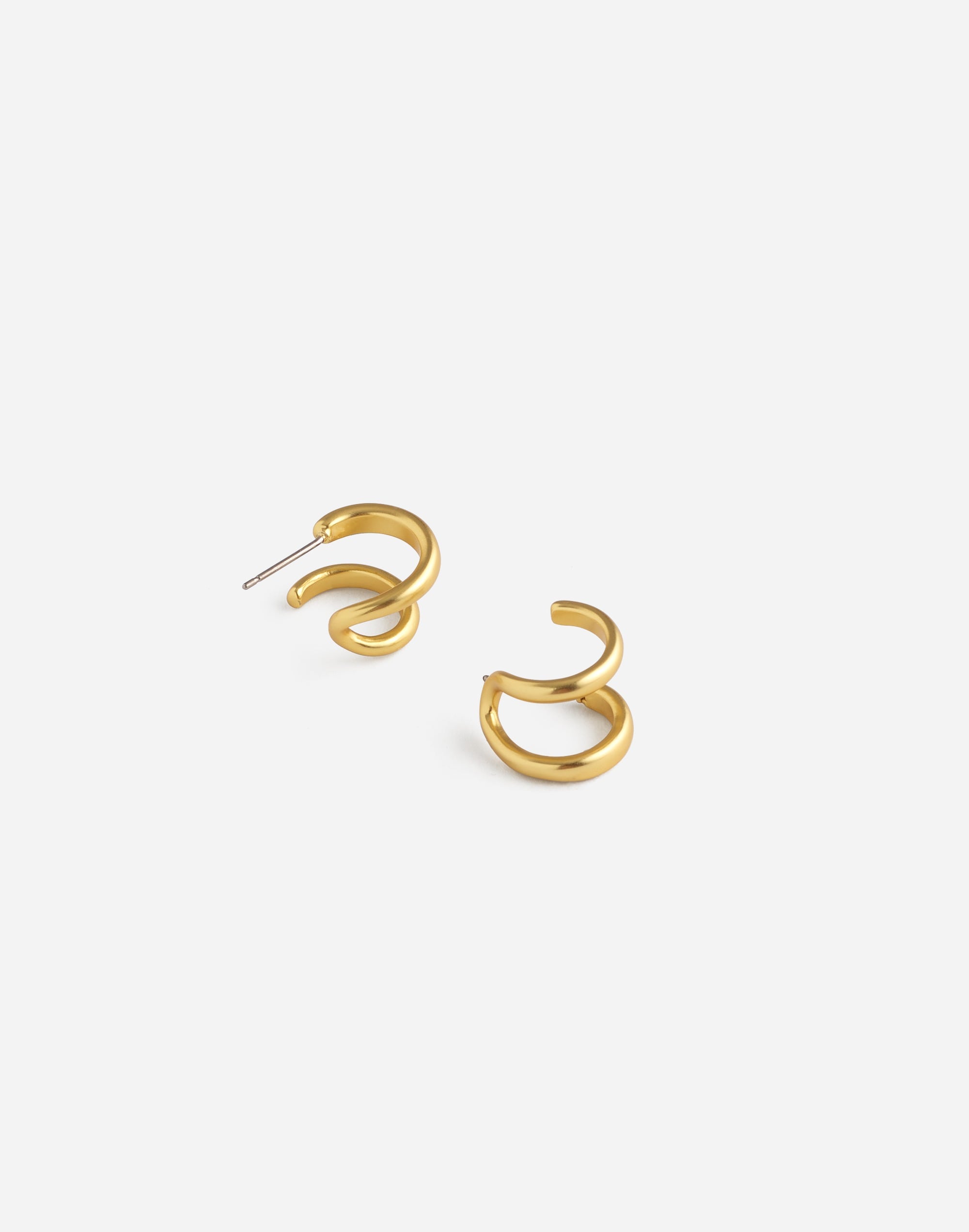 Chunky Double Huggie Hoop Earrings | Madewell