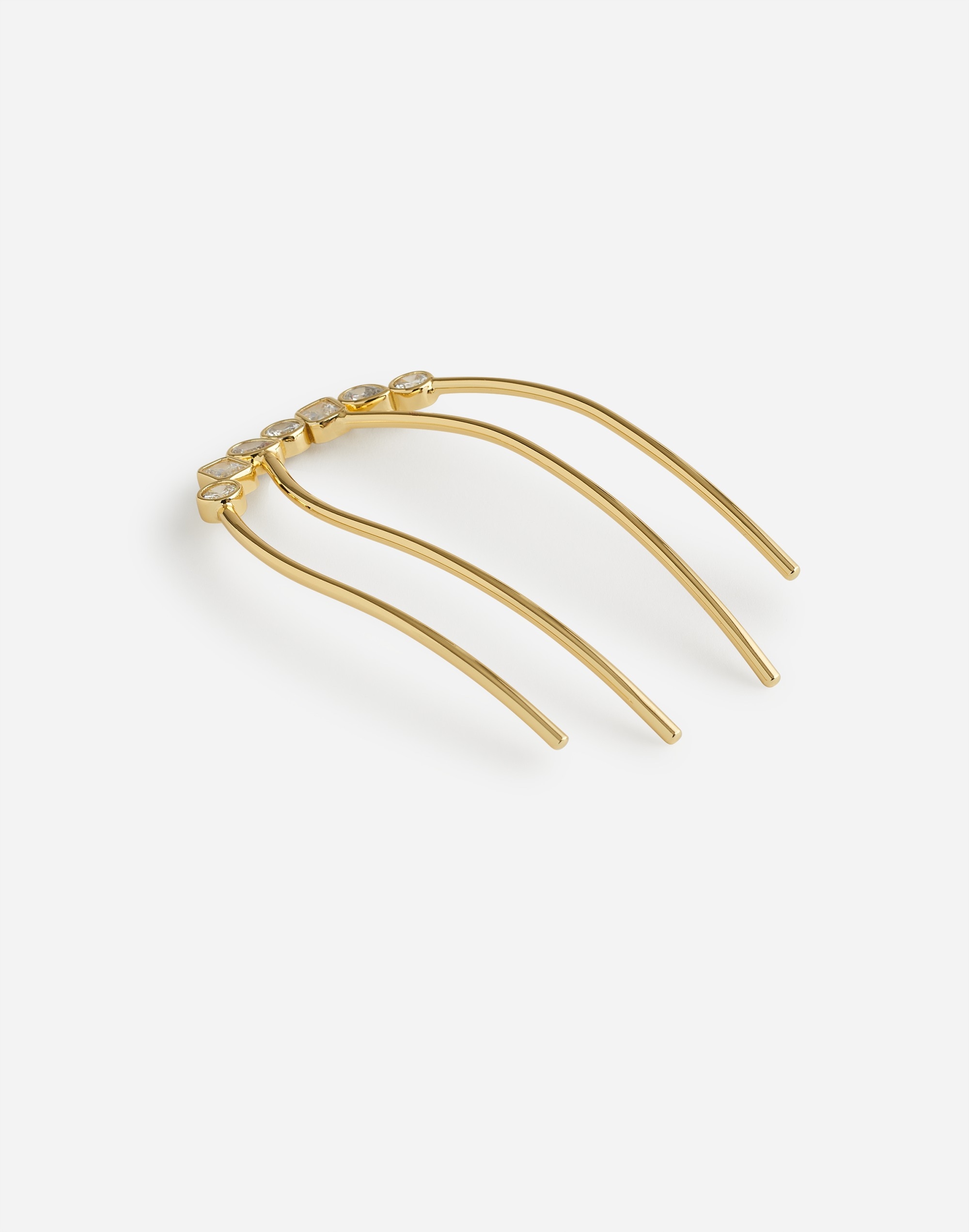 Mixed-Cut Crystal Cluster Four-Prong French Hair Pin | Madewell