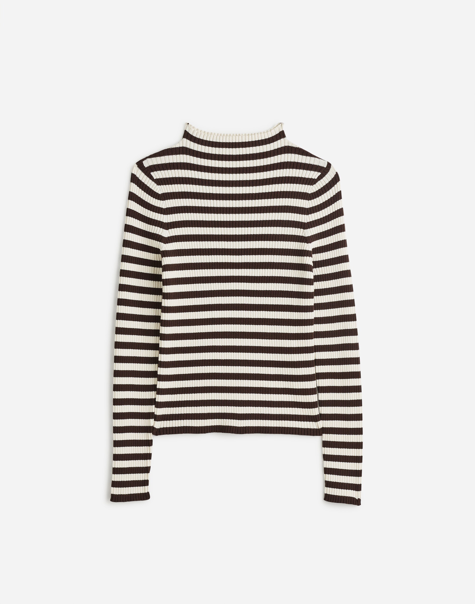 Cotton Mockneck Sweater Stripe | Madewell