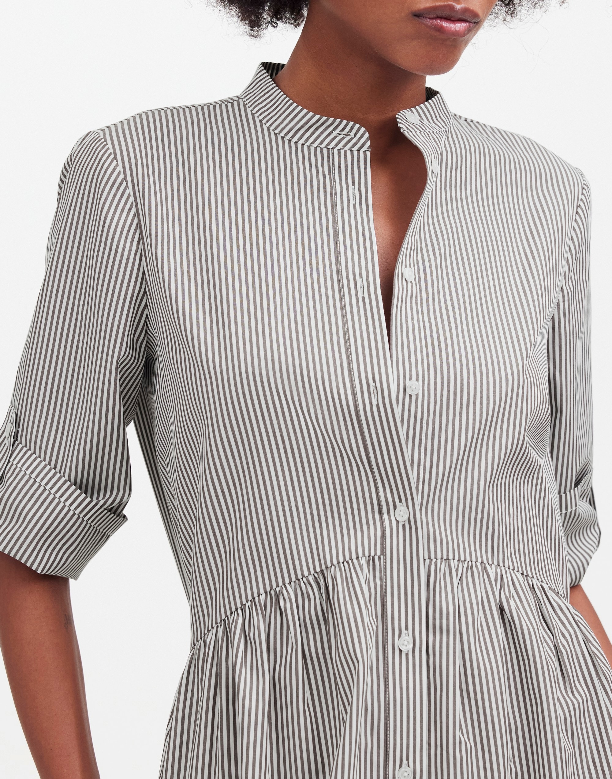 Button-Front Mini Shirtdress | Madewell