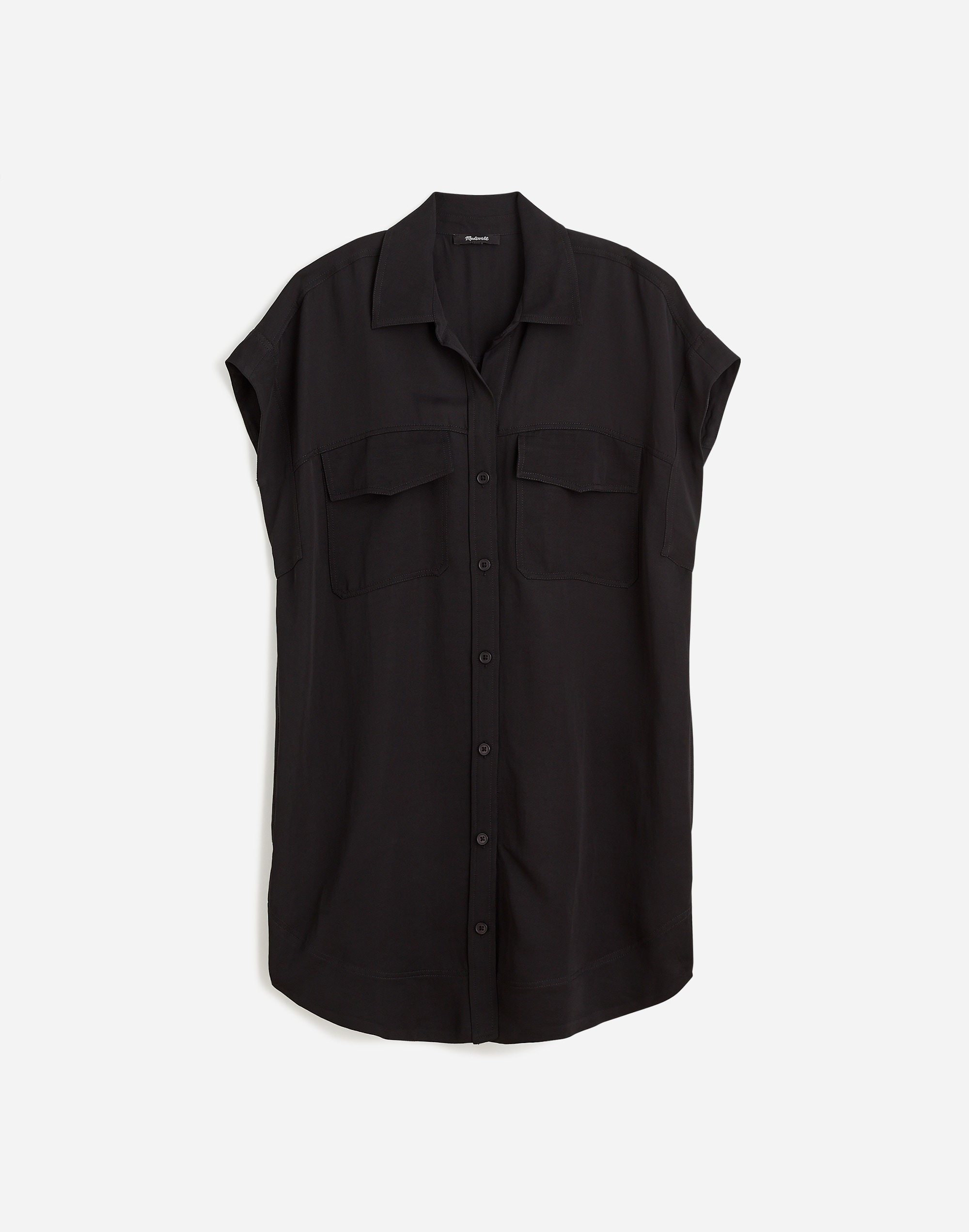 Utility Button-Front Mini Dress | Madewell